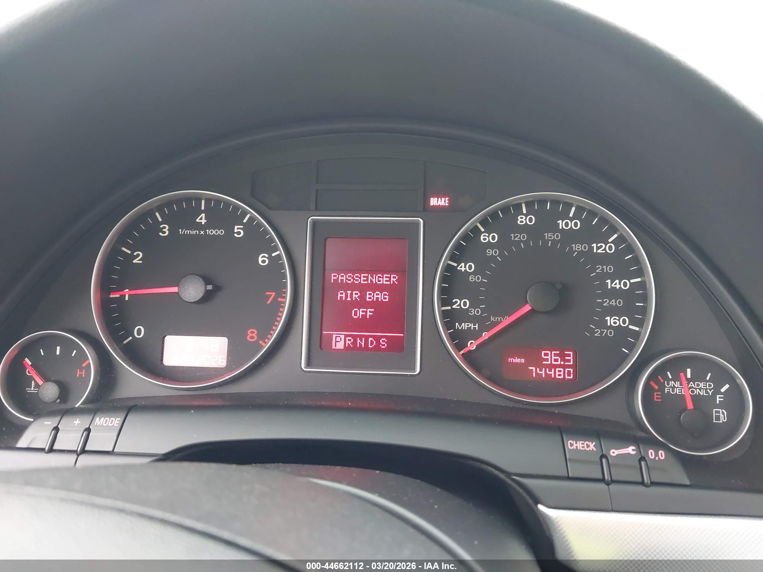 2007 Audi A4 2.0t Silver vin: WAUDF78E97A038479