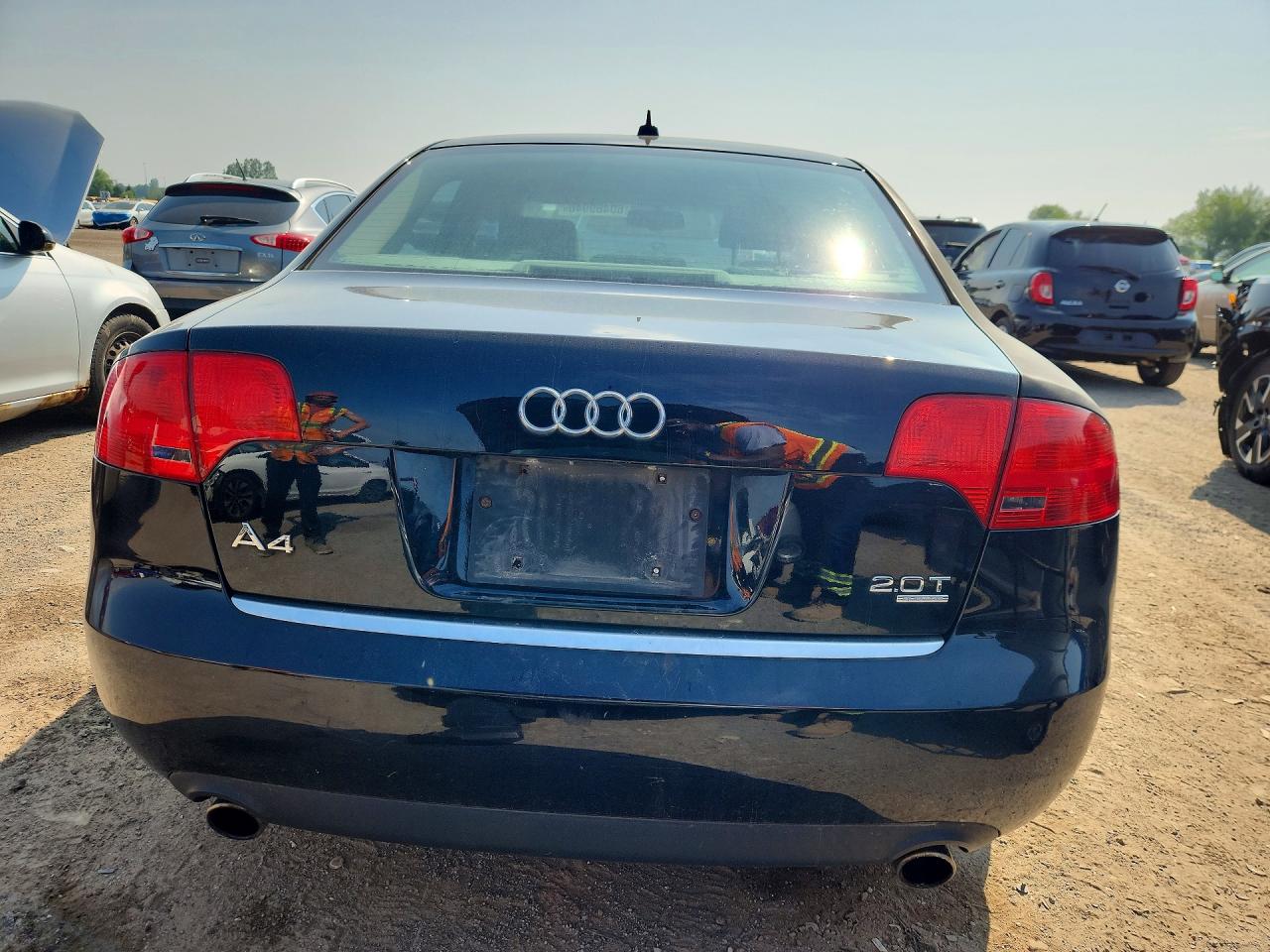 2007 Audi A4 2.0t Quattro Black vin: WAUDF78E97A041012