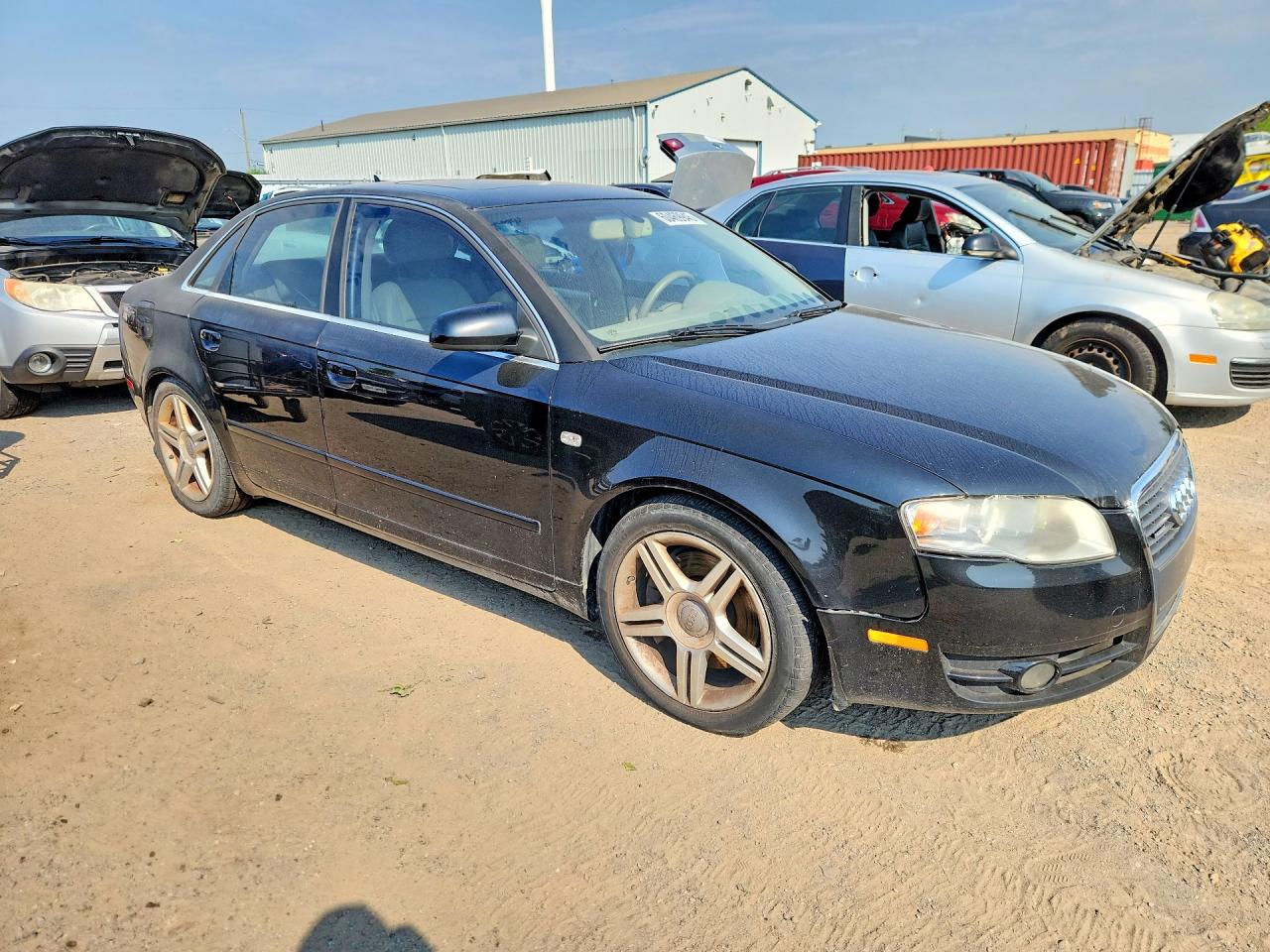 2007 Audi A4 2.0t Quattro Black vin: WAUDF78E97A041012