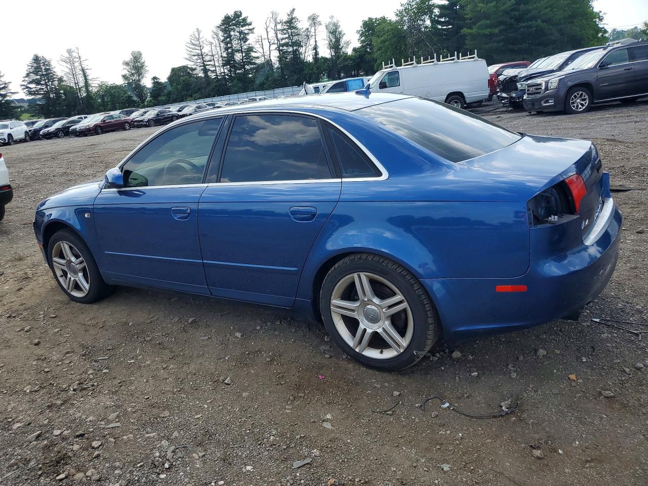 2007 Audi A4 2.0t Quattro Blue vin: WAUDF78E97A114220