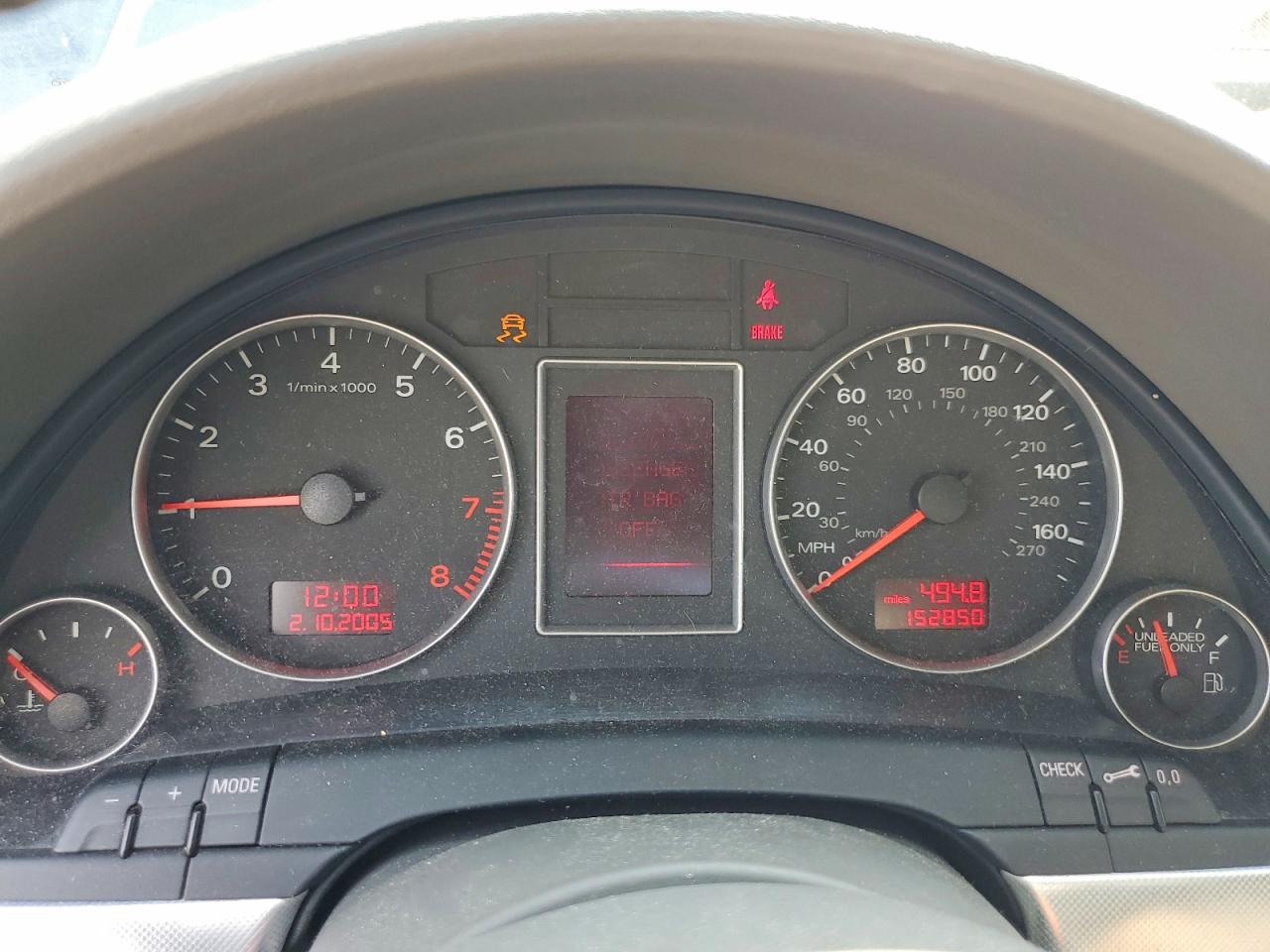 2007 Audi A4 2.0t Quattro Blue vin: WAUDF78E97A114220