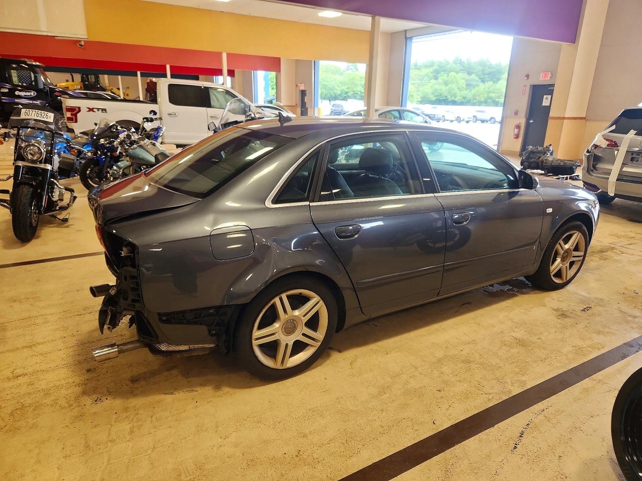 2007 Audi A4 2.0t Quattro Gray vin: WAUDF78E97A194408