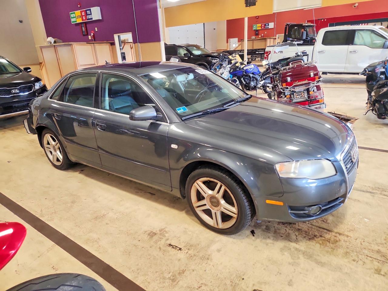 2007 Audi A4 2.0t Quattro Gray vin: WAUDF78E97A194408