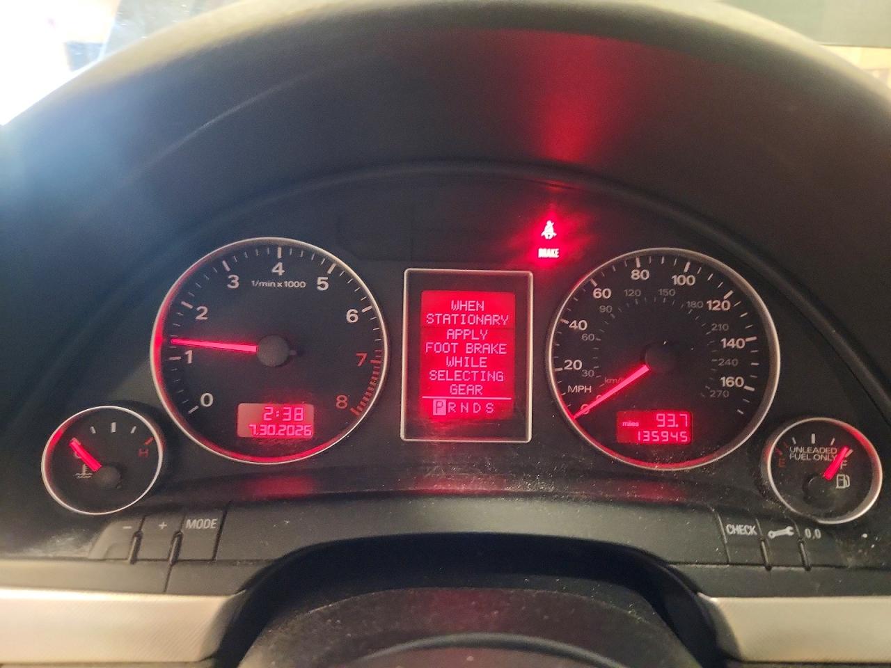 2007 Audi A4 2.0t Quattro Gray vin: WAUDF78E97A194408