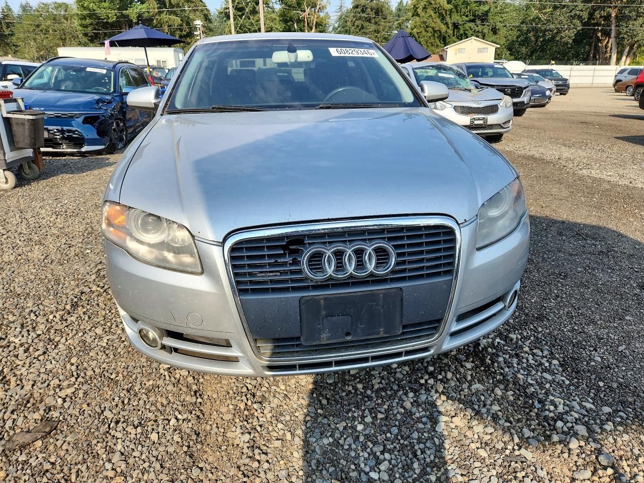 2007 Audi A4 2.0t Quattro Серебряный vin: WAUDF78E97A201311