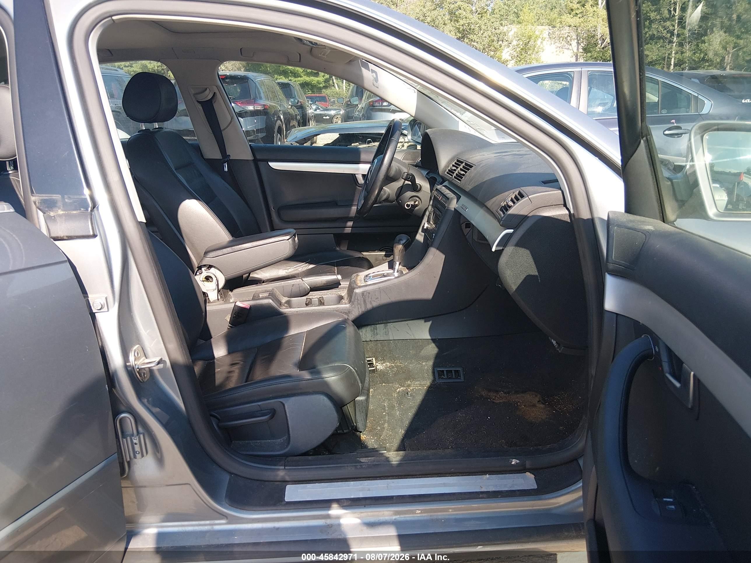 2007 Audi A4 2.0t Silver vin: WAUDF78E97A264392