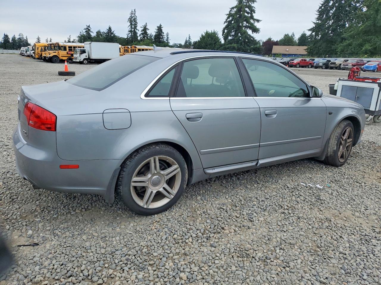 2008 Audi A4 2.0t Quattro Silver vin: WAUDF78E98A001255