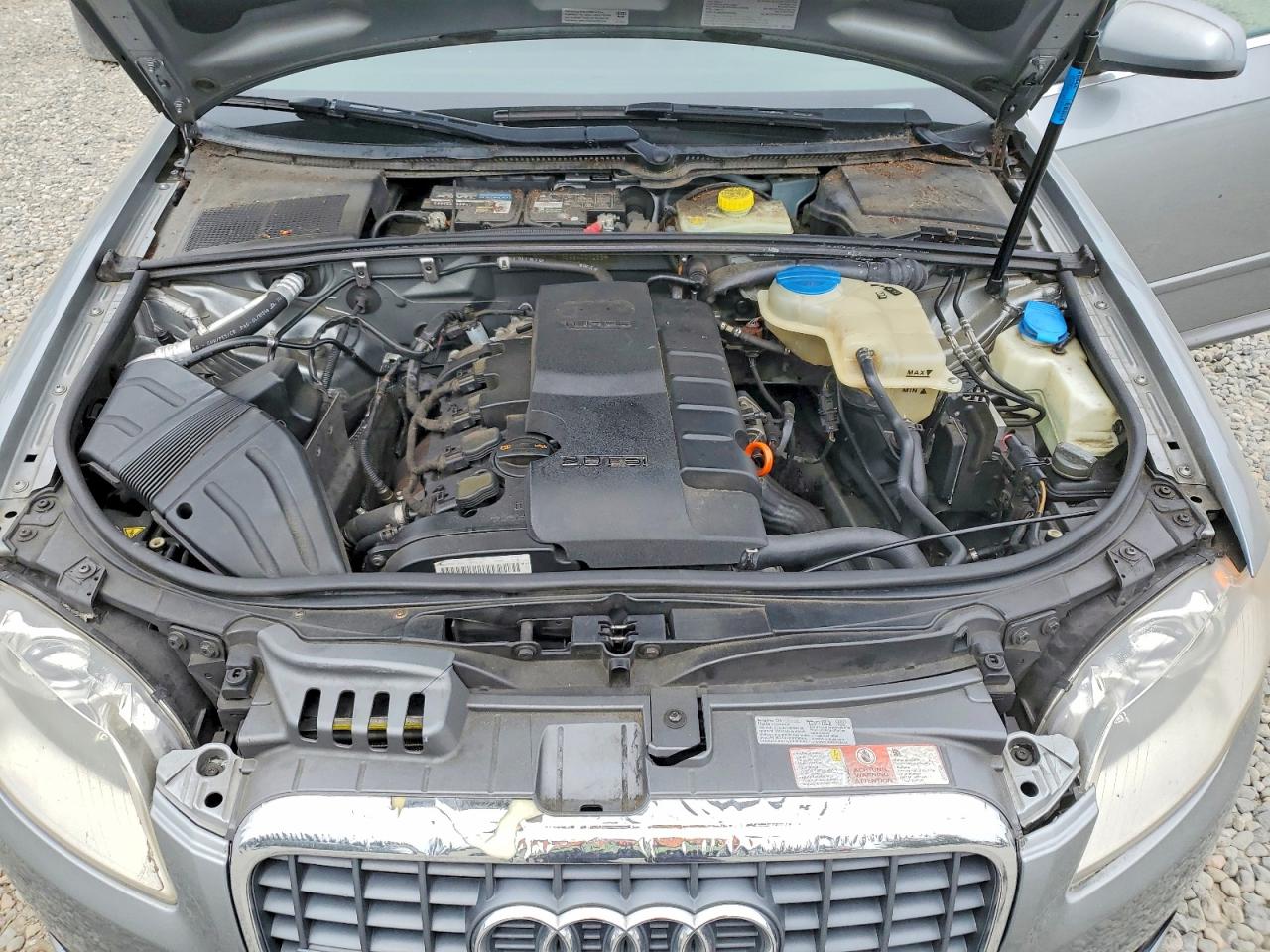 2008 Audi A4 2.0t Quattro Silver vin: WAUDF78E98A001255