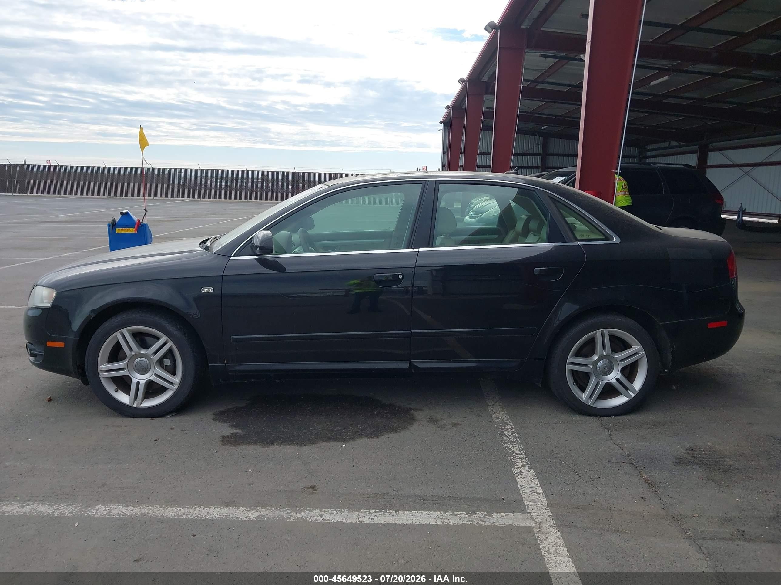 2008 Audi A4 2.0t Black vin: WAUDF78E98A026494