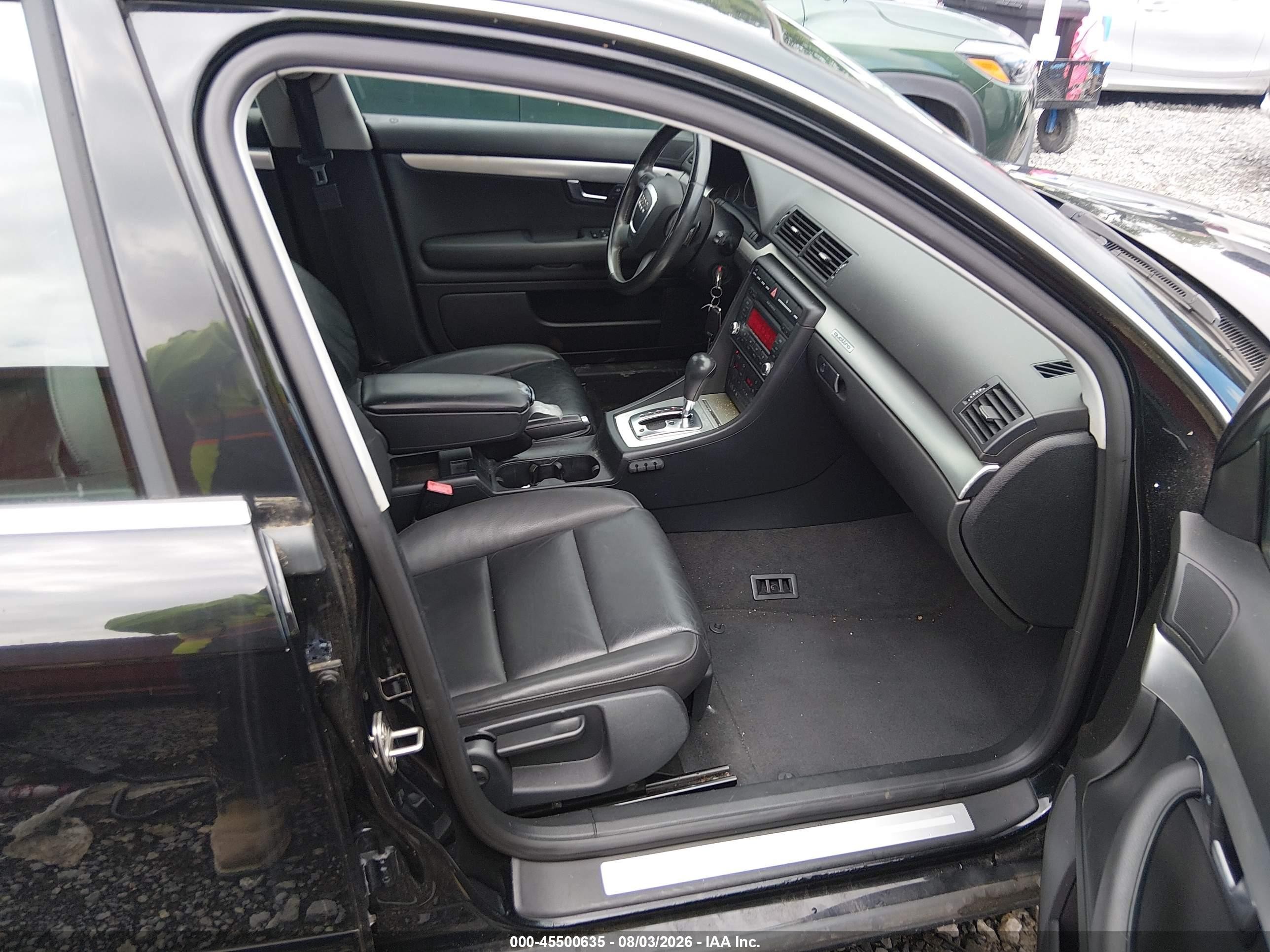 2008 Audi A4 2.0t Черный vin: WAUDF78E98A056367