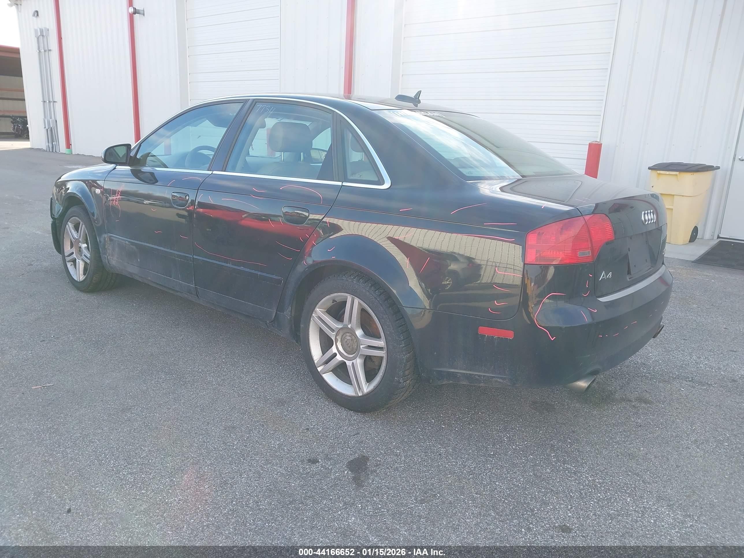 2006 Audi A4 2.0t Black vin: WAUDF78EX6A017588