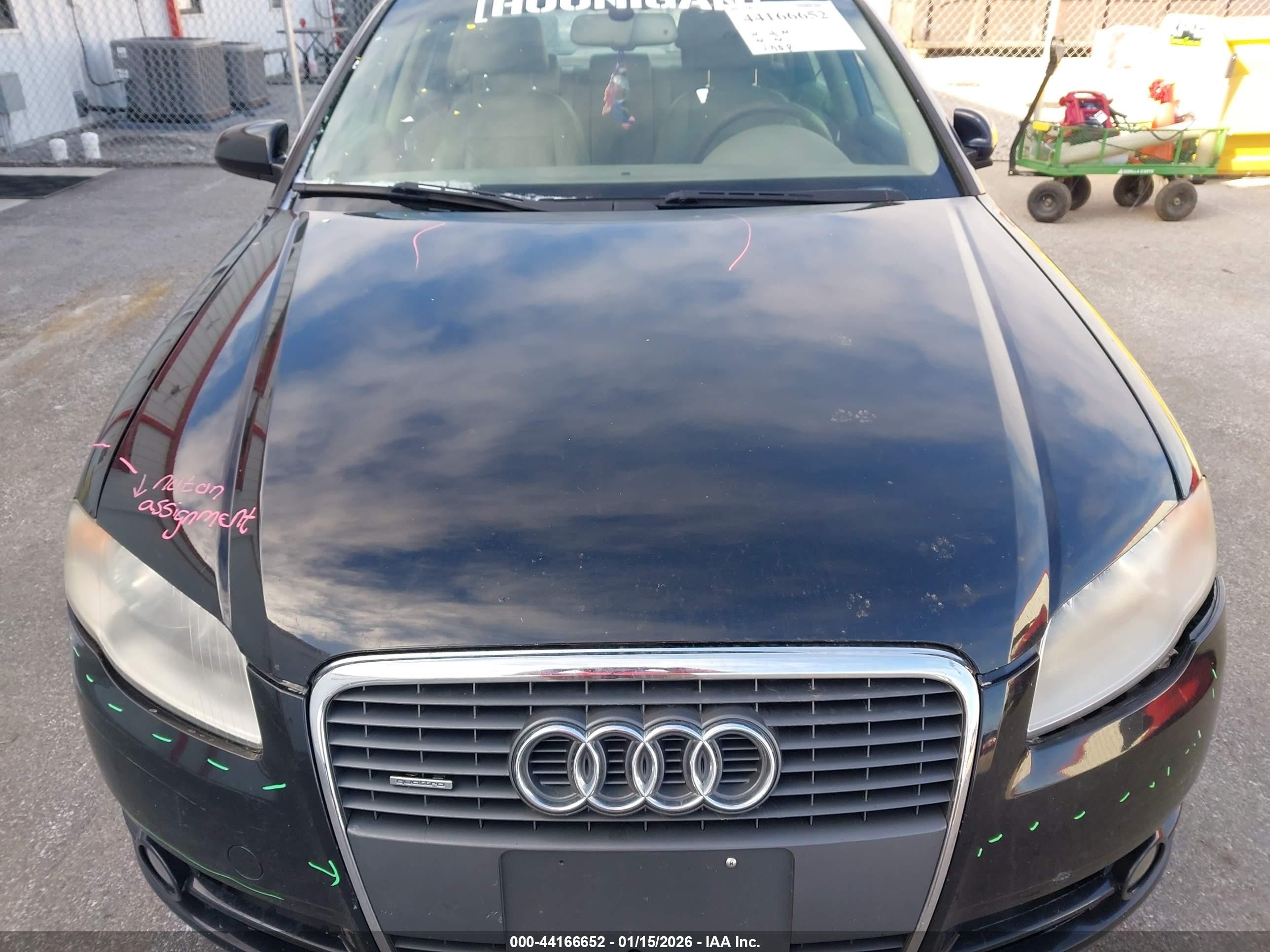 2006 Audi A4 2.0t Black vin: WAUDF78EX6A017588