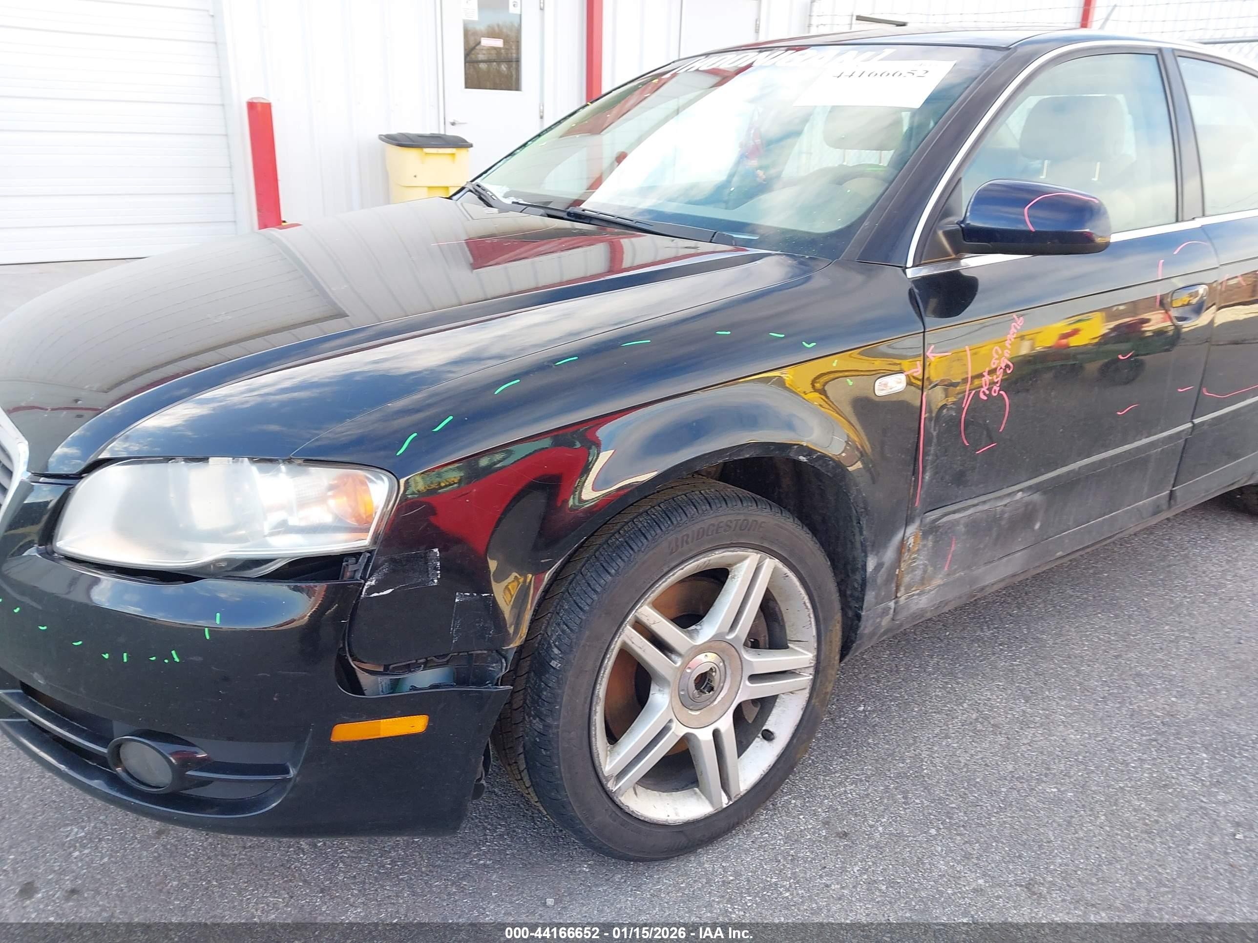 2006 Audi A4 2.0t Black vin: WAUDF78EX6A017588