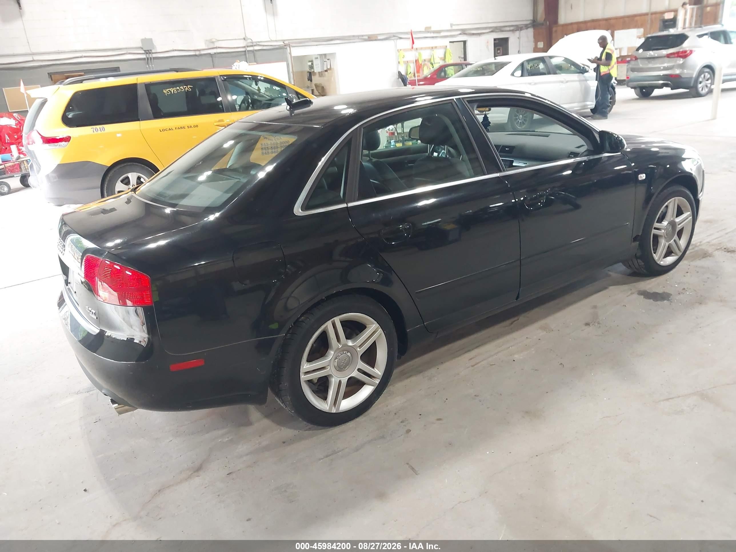 2006 Audi A4 2.0t Black vin: WAUDF78EX6A037405