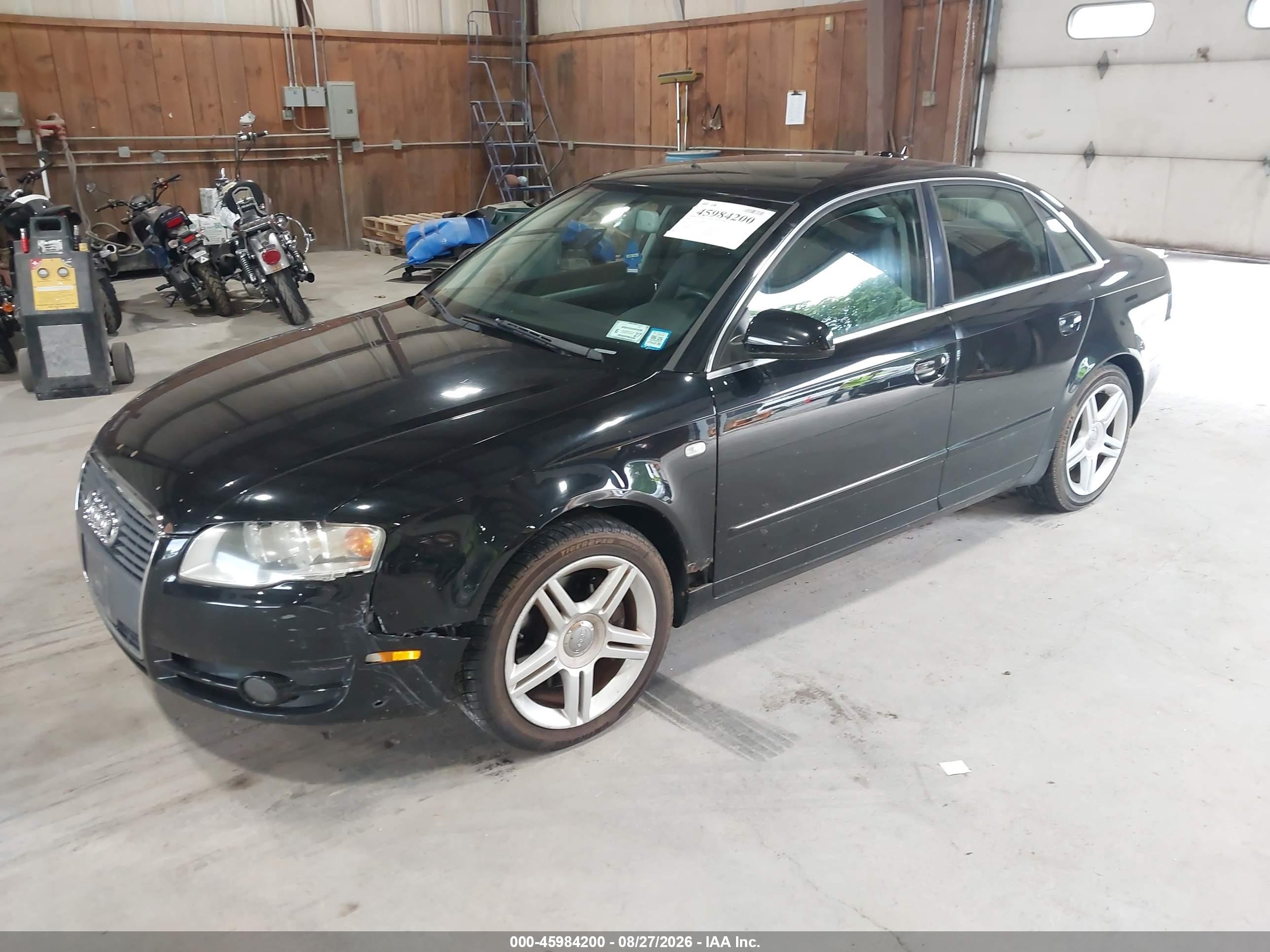 2006 Audi A4 2.0t Black vin: WAUDF78EX6A037405