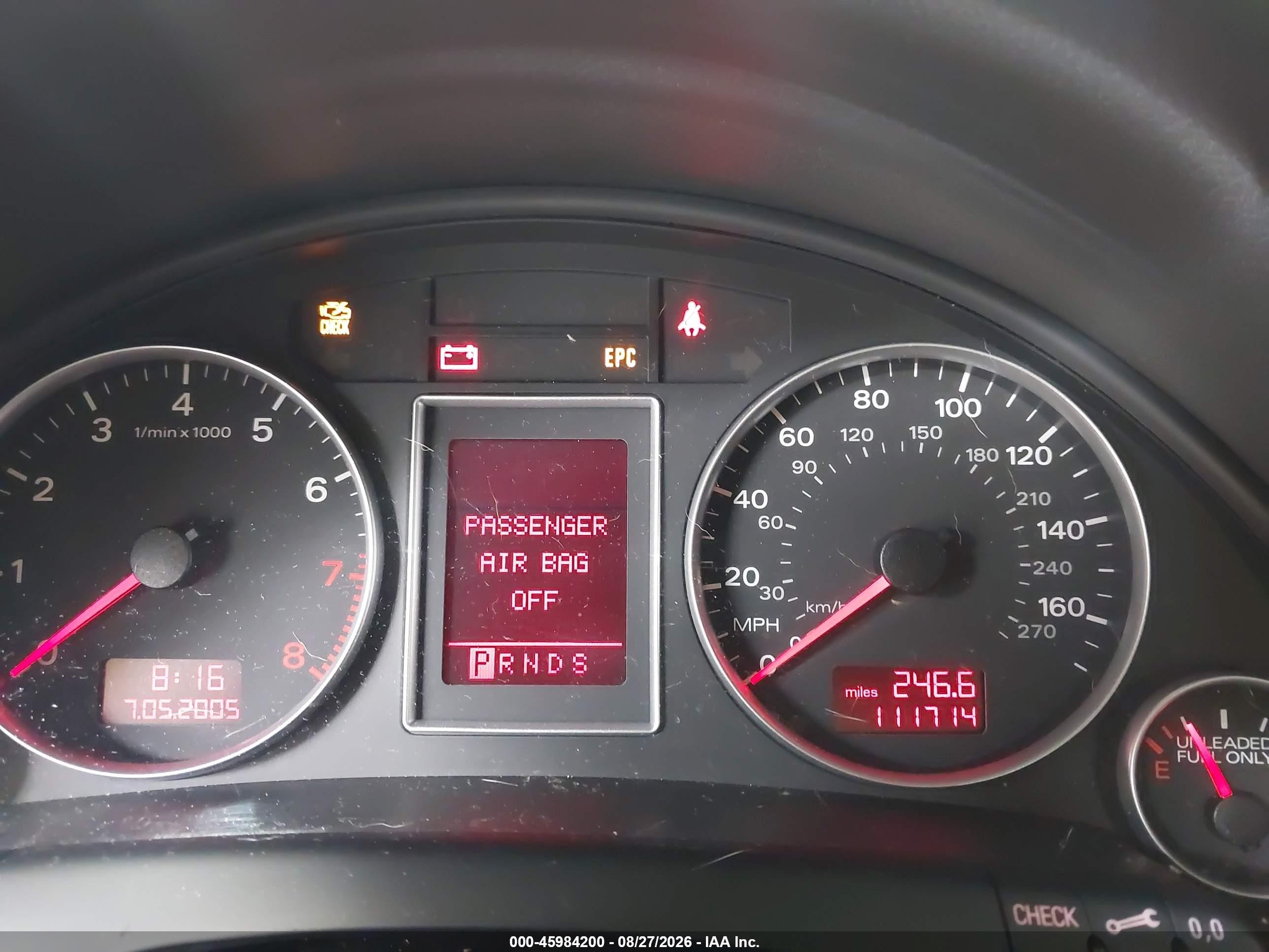 2006 Audi A4 2.0t Black vin: WAUDF78EX6A037405