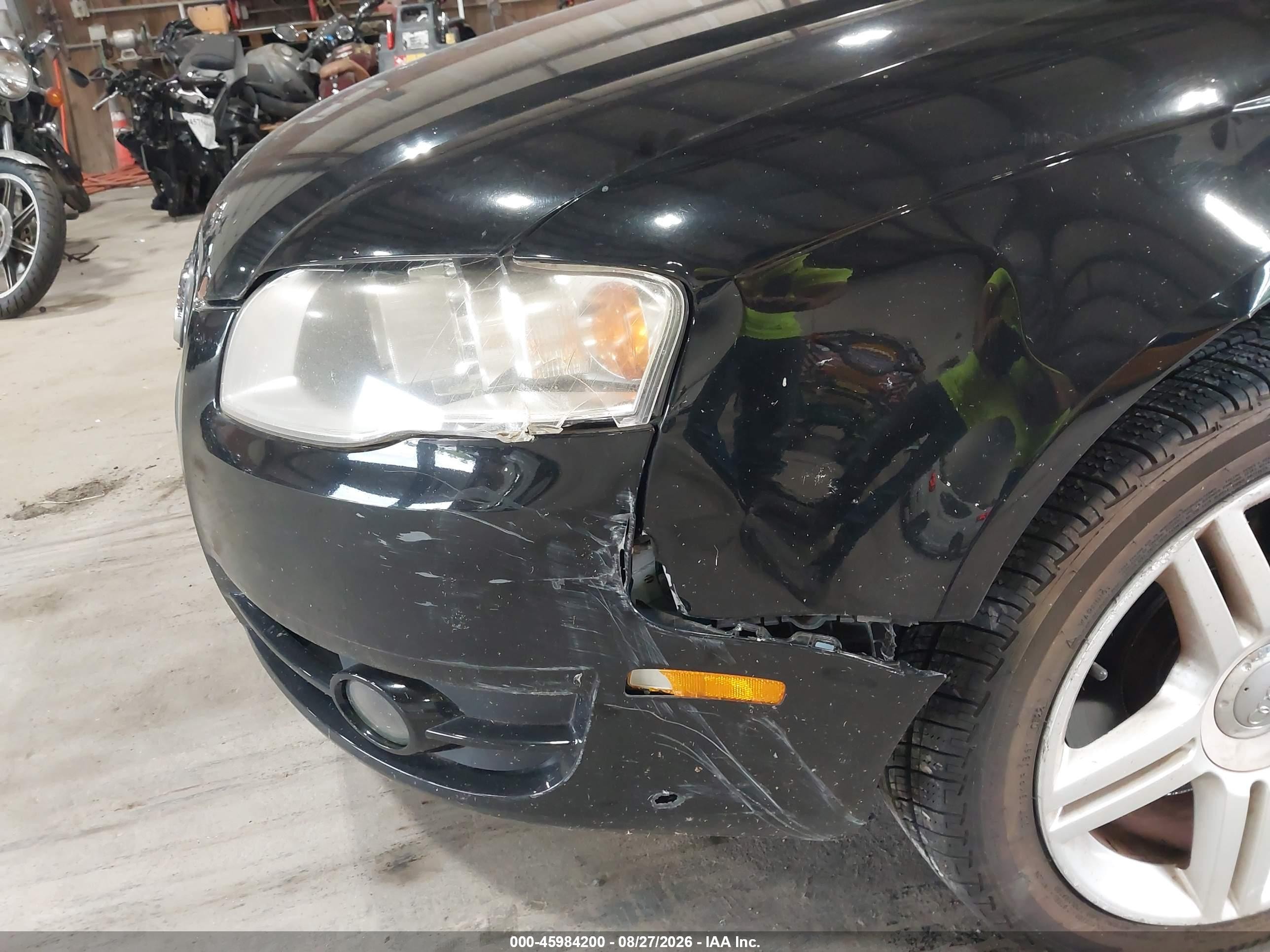 2006 Audi A4 2.0t Black vin: WAUDF78EX6A037405