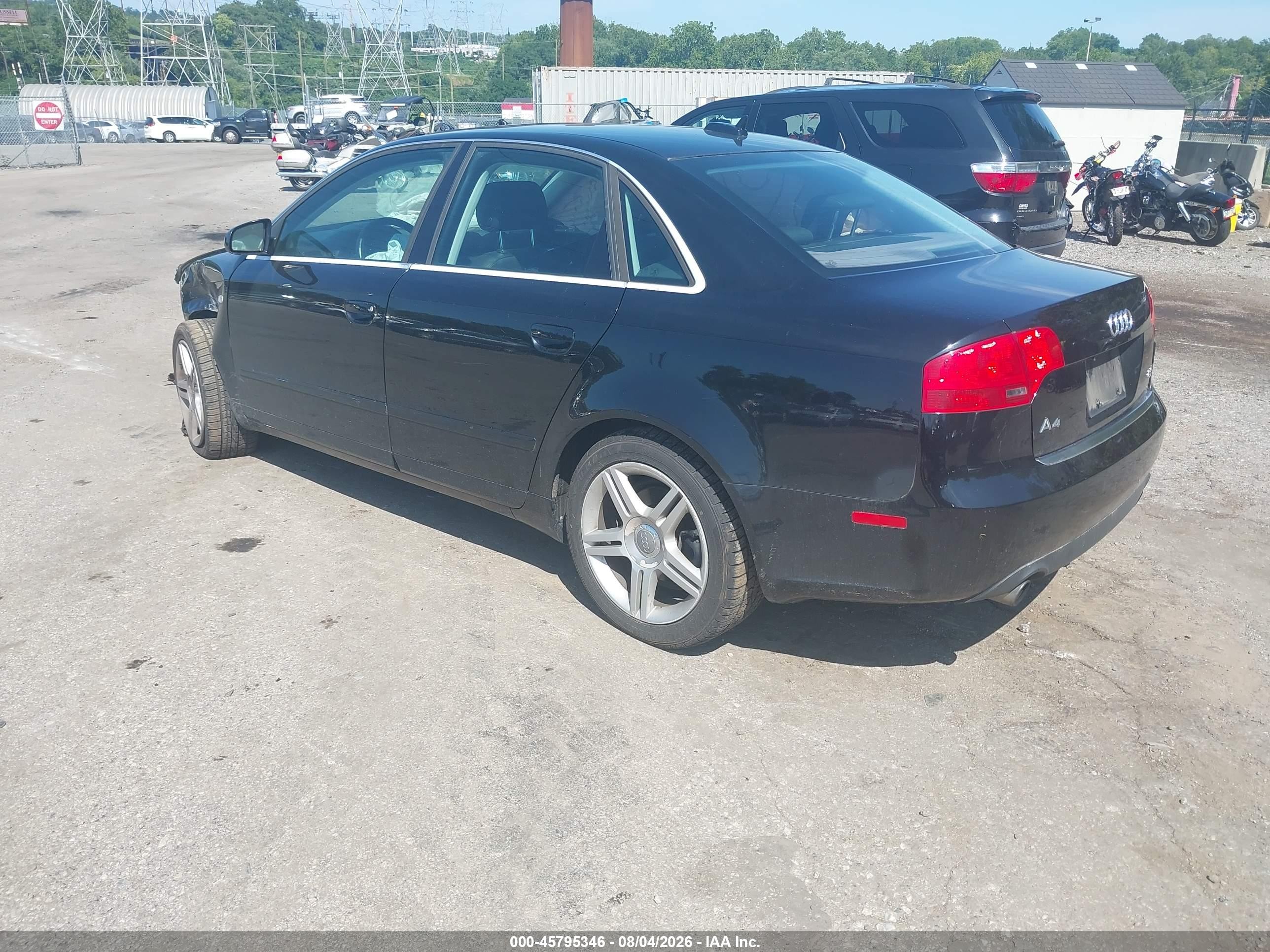 2006 Audi A4 2.0t Черный vin: WAUDF78EX6A201588
