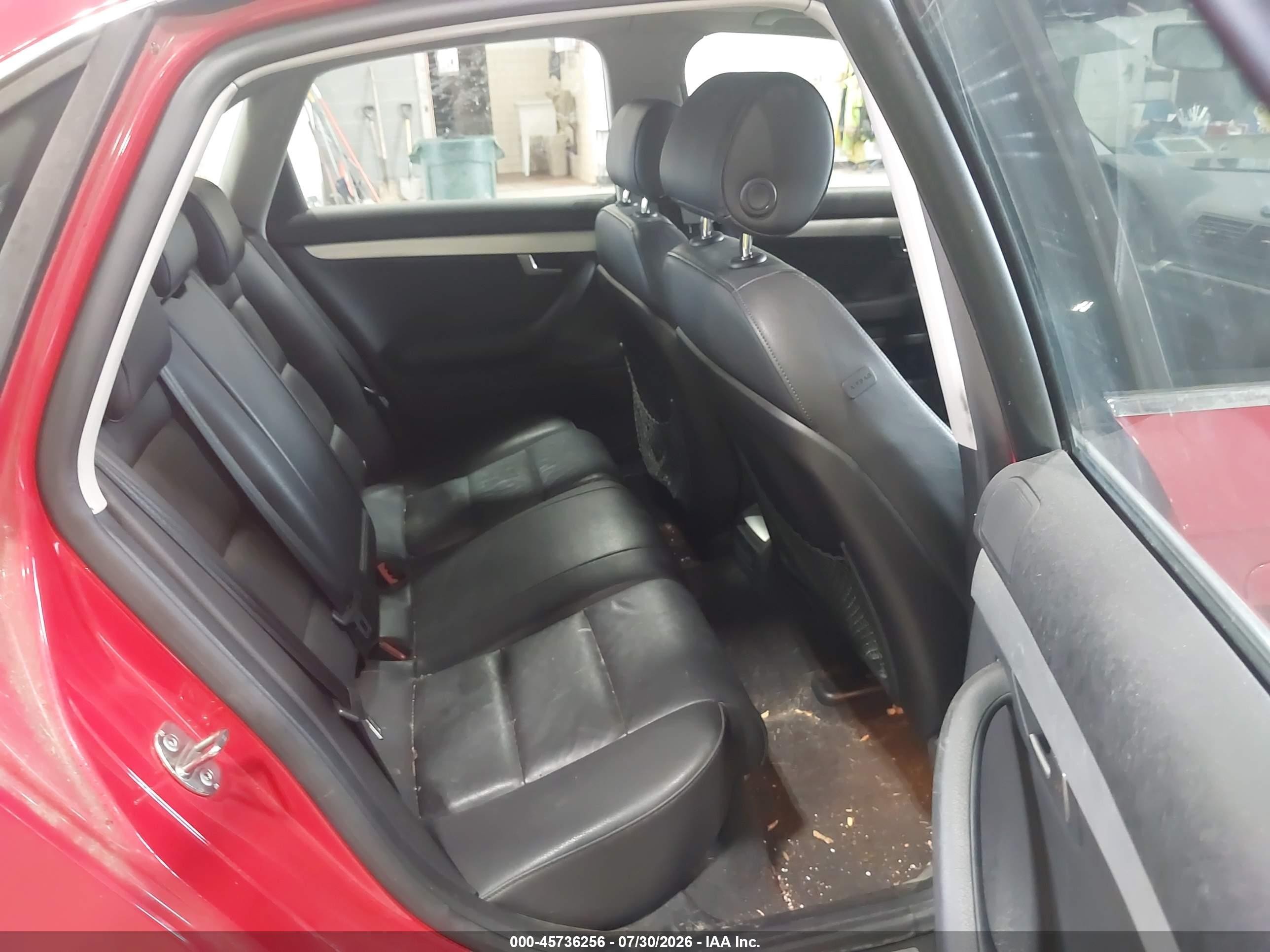 2006 Audi A4 2.0t Red vin: WAUDF78EX6A261189
