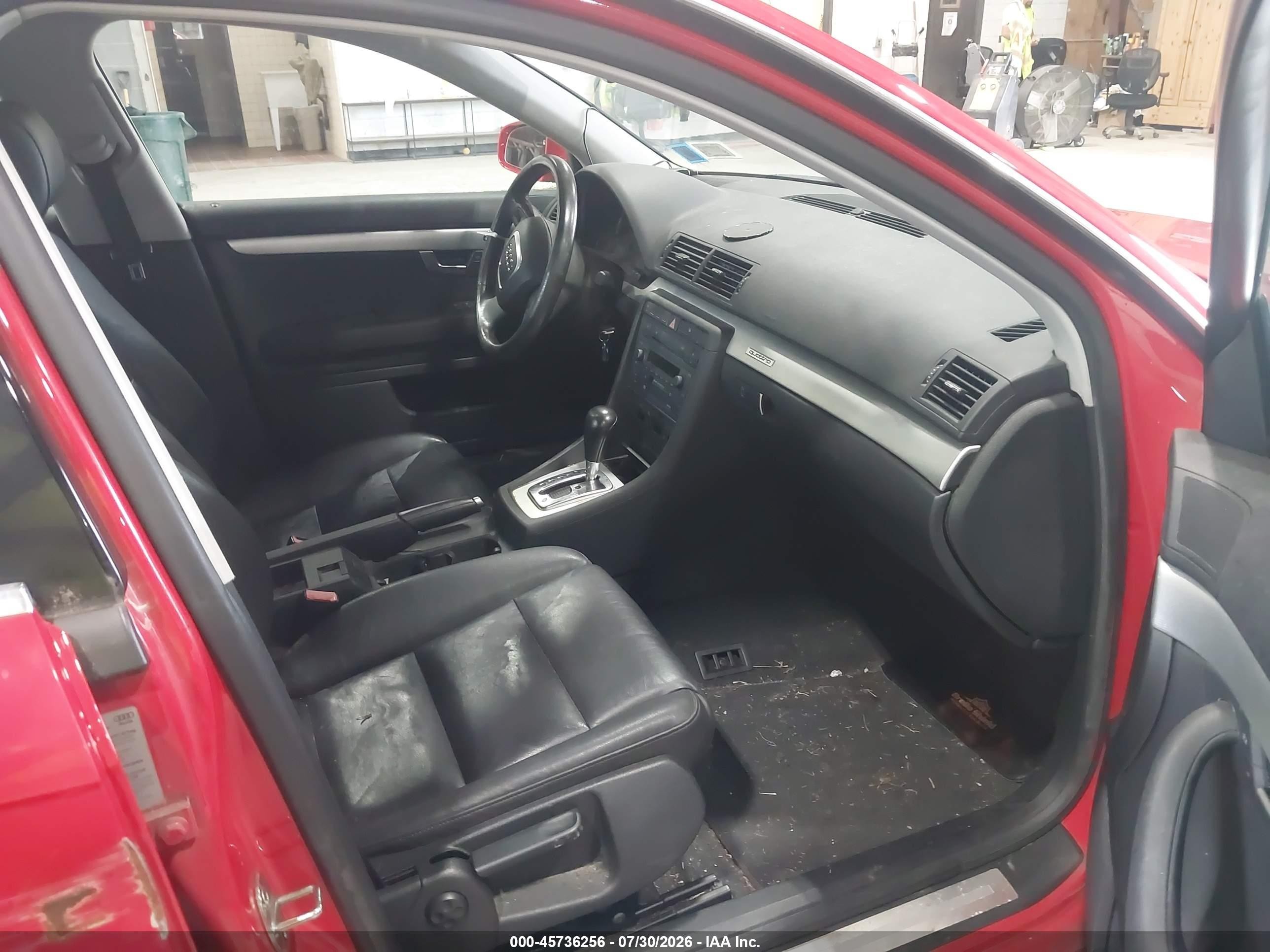 2006 Audi A4 2.0t Red vin: WAUDF78EX6A261189