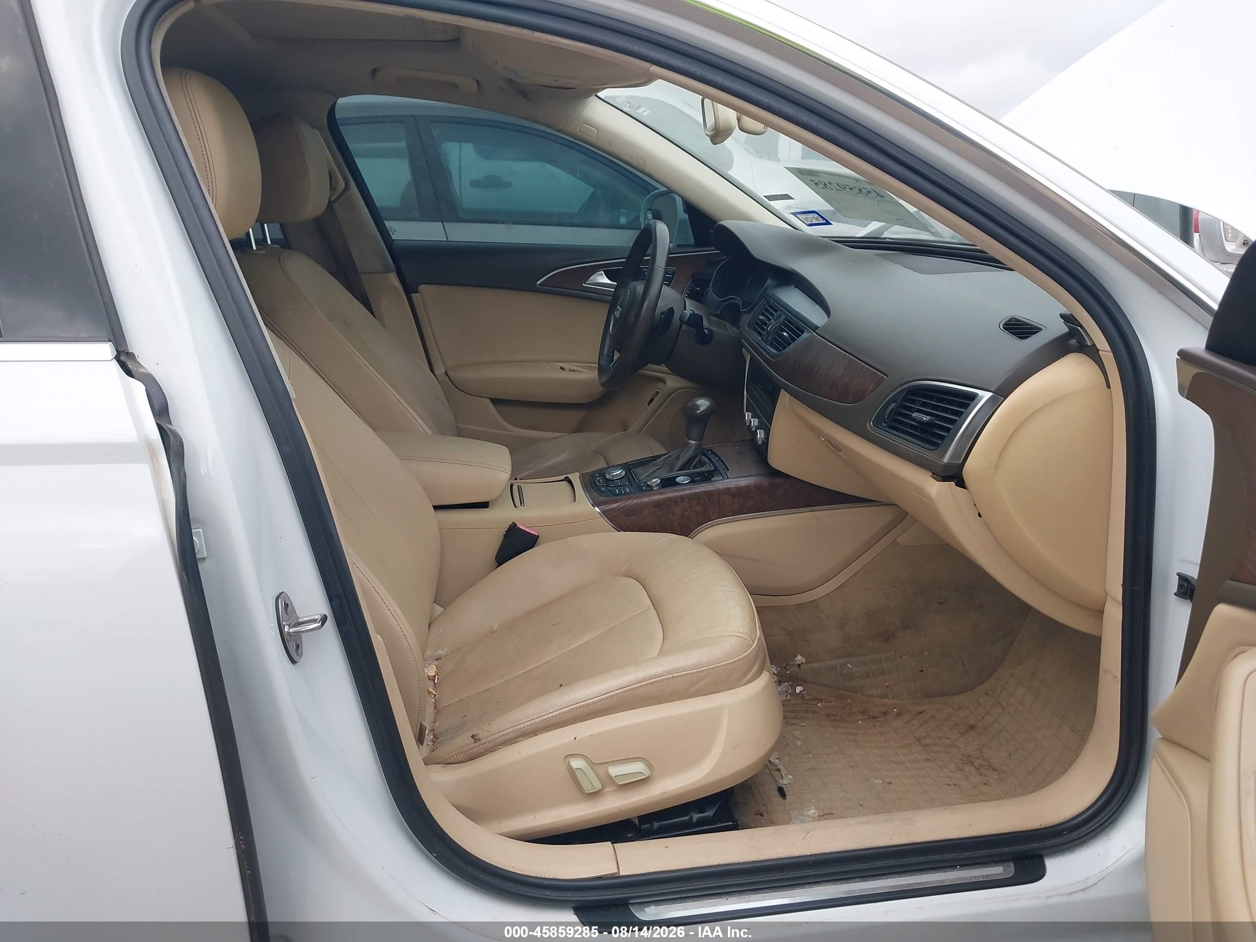 2012 Audi A6 2.0t Premium Plus White vin: WAUDFAFC0CN150976