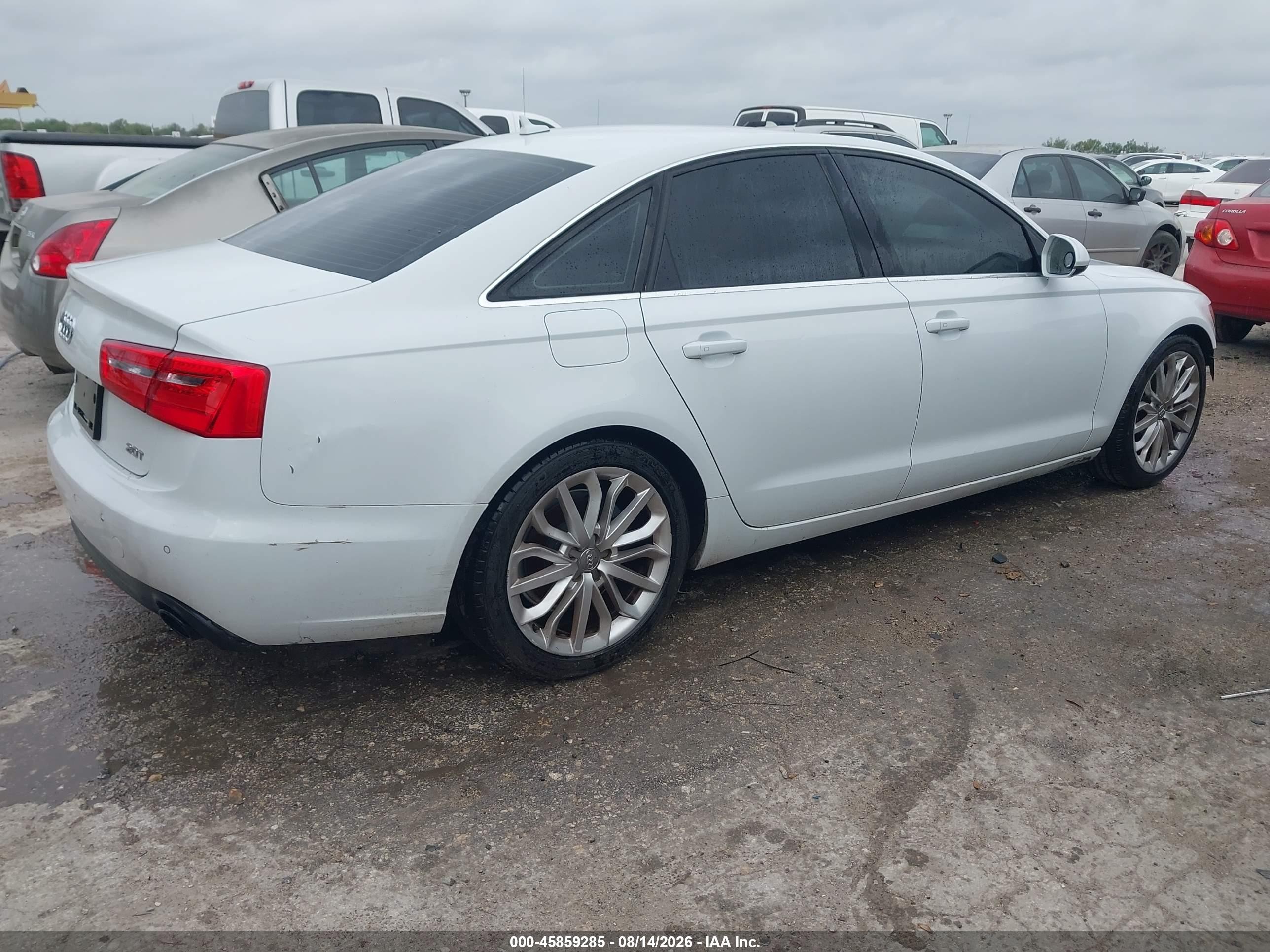 2012 Audi A6 2.0t Premium Plus White vin: WAUDFAFC0CN150976