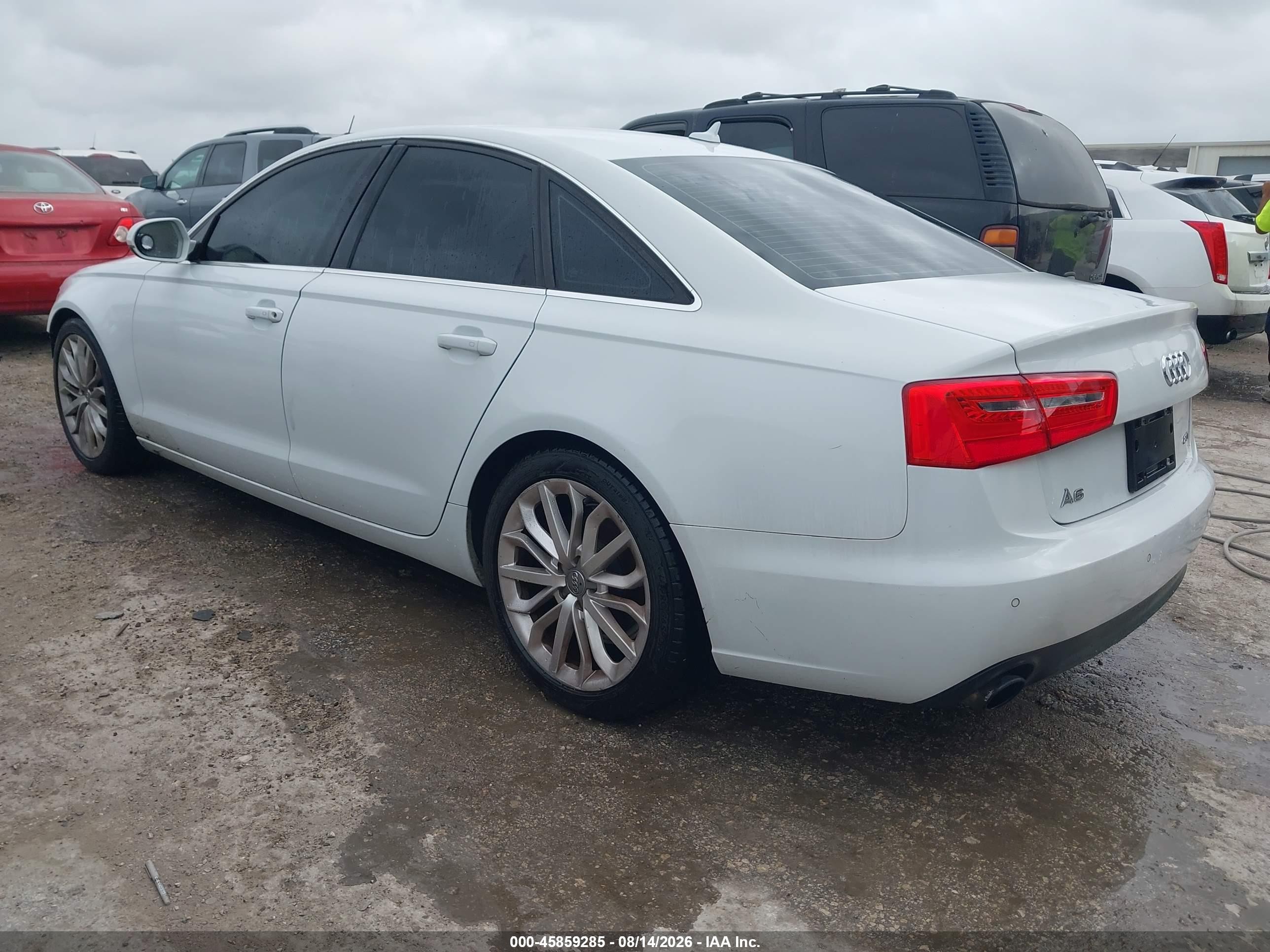 2012 Audi A6 2.0t Premium Plus White vin: WAUDFAFC0CN150976