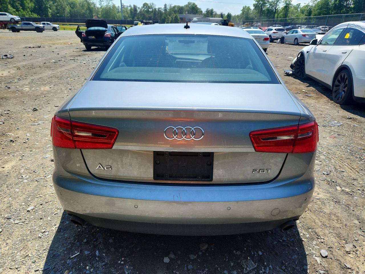 2012 Audi A6 Premium Plus Silver vin: WAUDFAFC1CN083515
