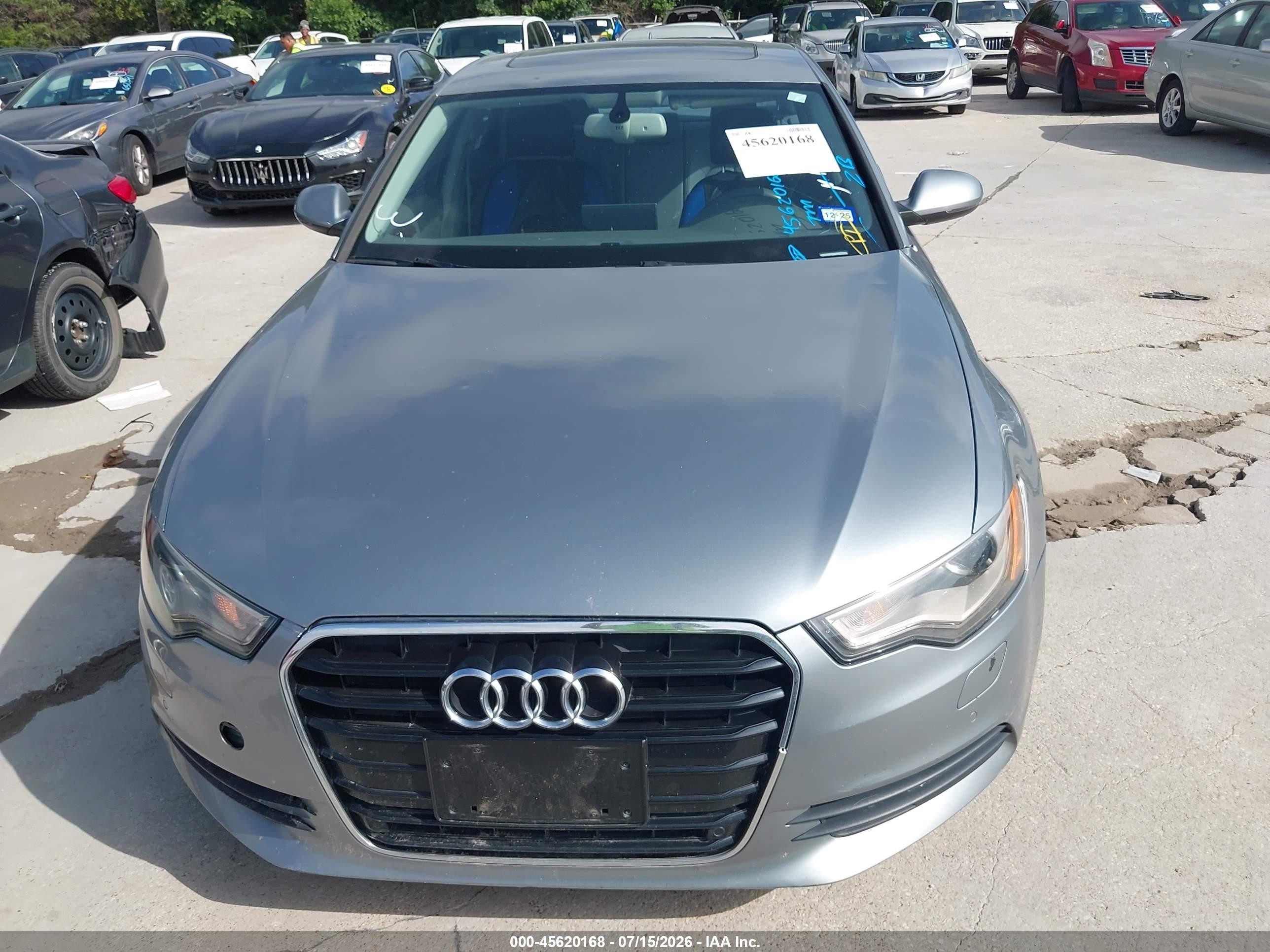 2013 Audi A6 2.0t Premium Silver vin: WAUDFAFC1DN039791