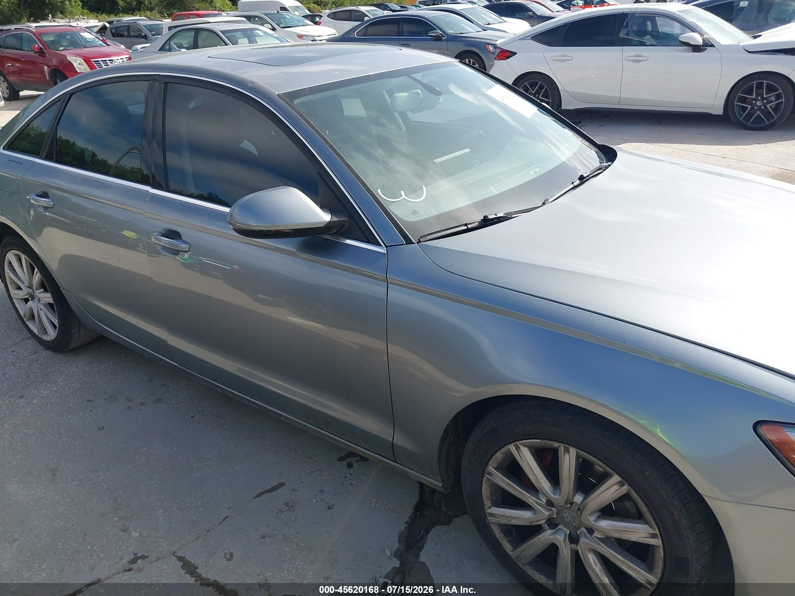 2013 Audi A6 2.0t Premium Silver vin: WAUDFAFC1DN039791