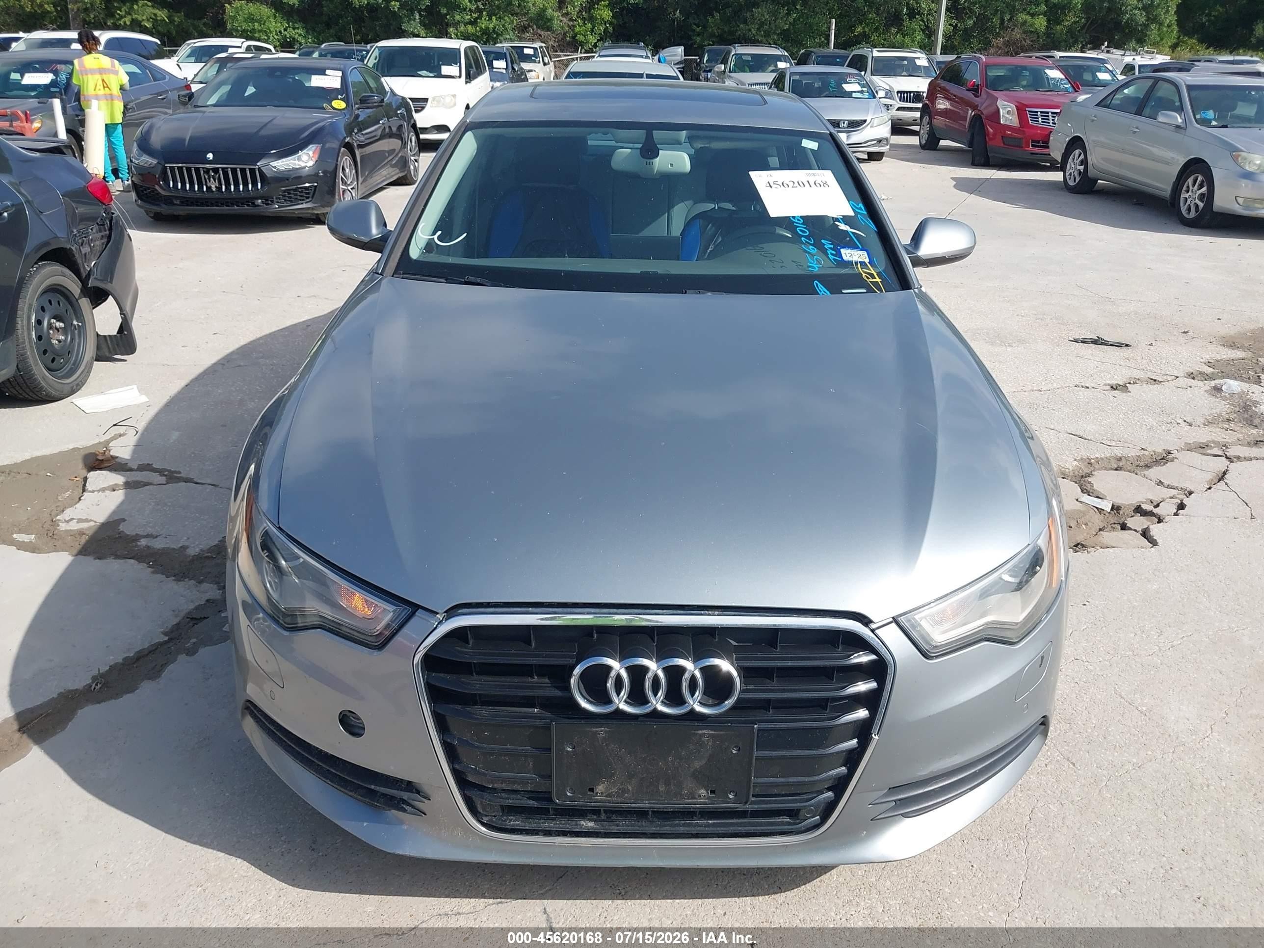 2013 Audi A6 2.0t Premium Silver vin: WAUDFAFC1DN039791