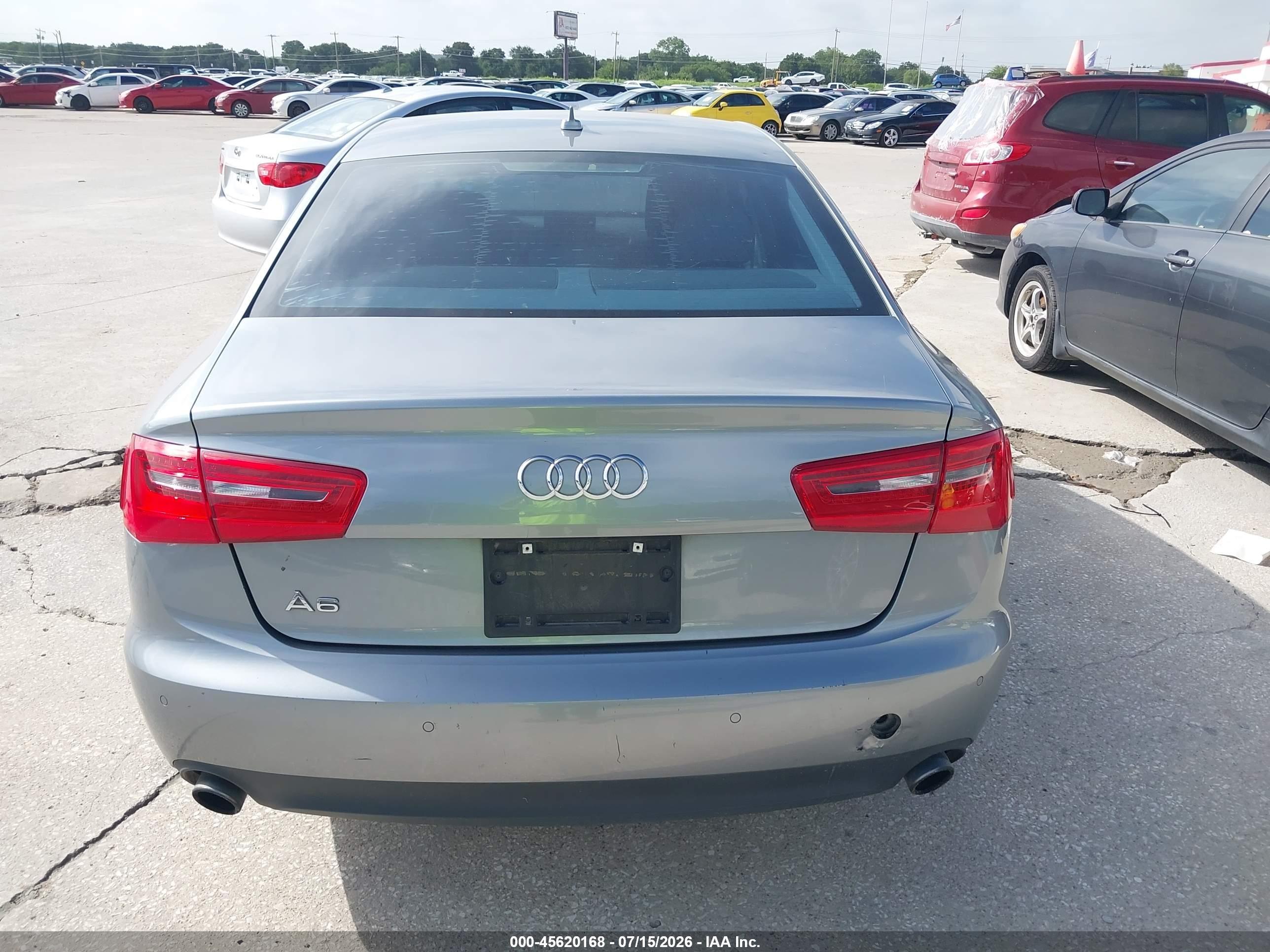 2013 Audi A6 2.0t Premium Silver vin: WAUDFAFC1DN039791