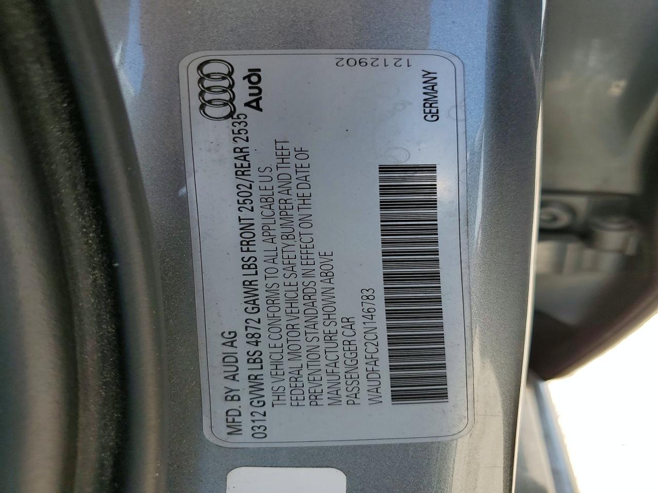 2012 Audi A6 Premium Plus Silver vin: WAUDFAFC2CN146783
