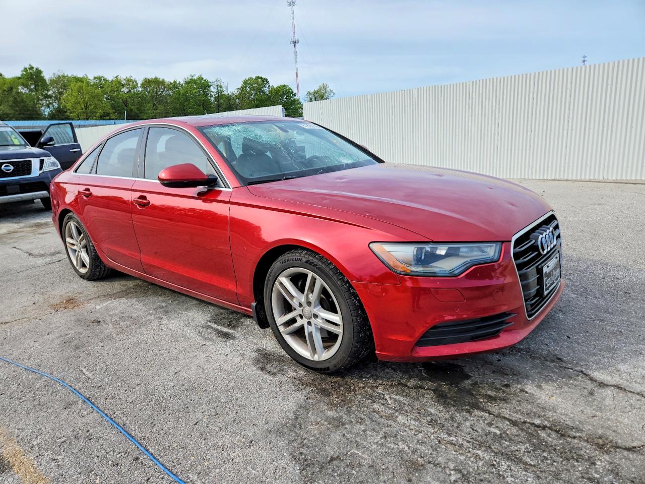 2012 Audi A6 Premium Plus Red vin: WAUDFAFC2CN157394