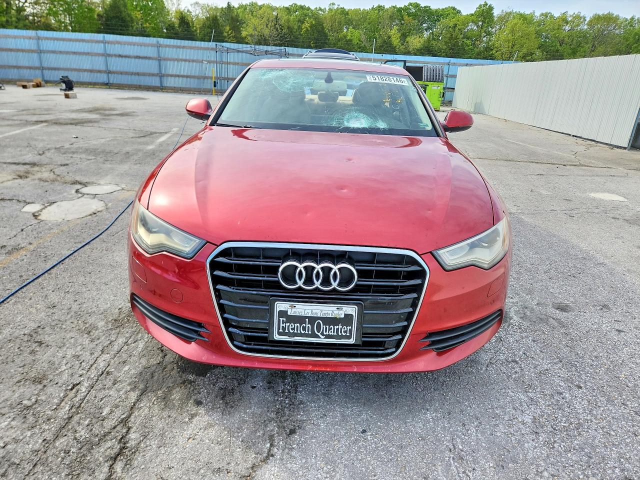 2012 Audi A6 Premium Plus Red vin: WAUDFAFC2CN157394