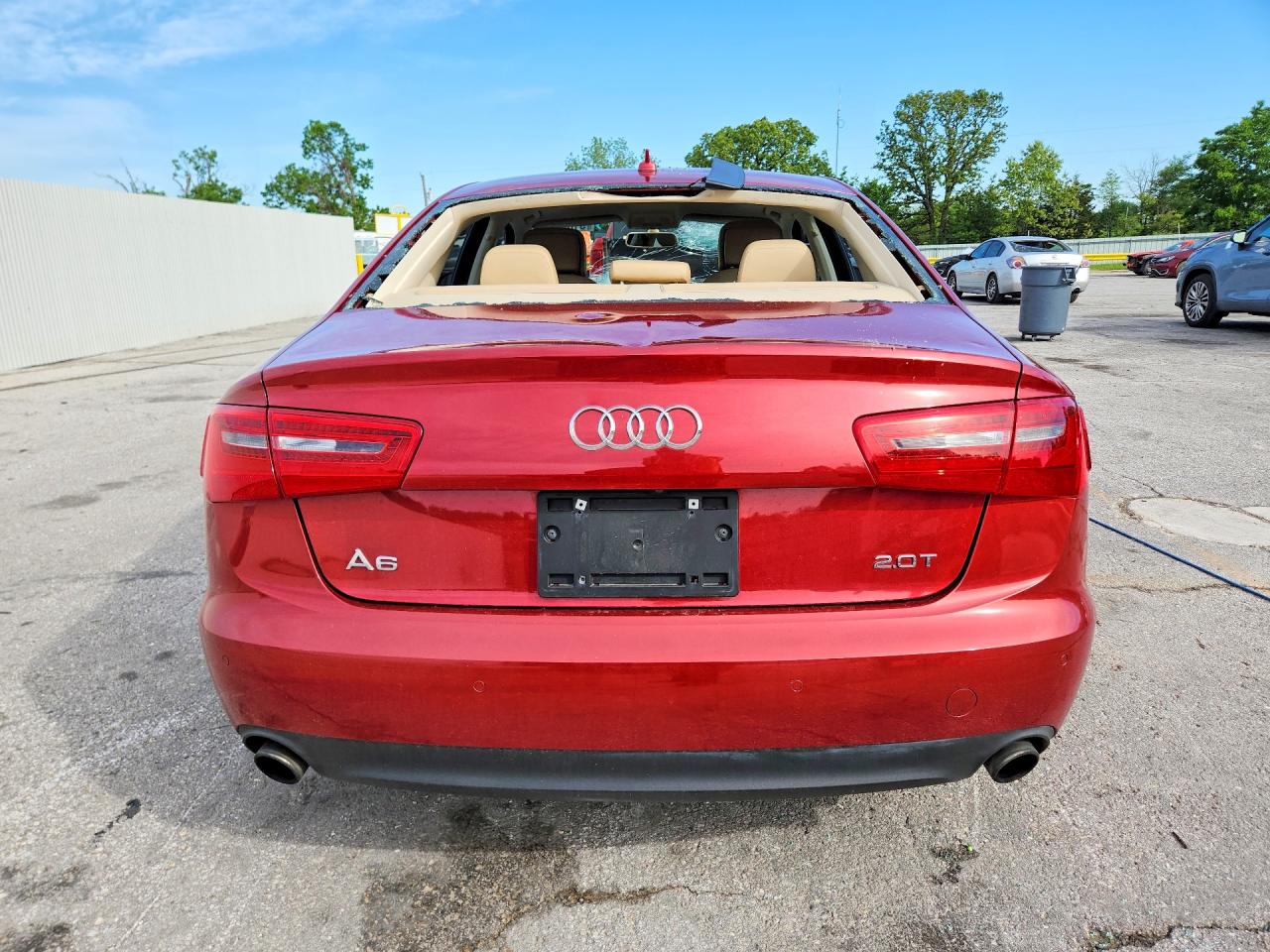 2012 Audi A6 Premium Plus Red vin: WAUDFAFC2CN157394