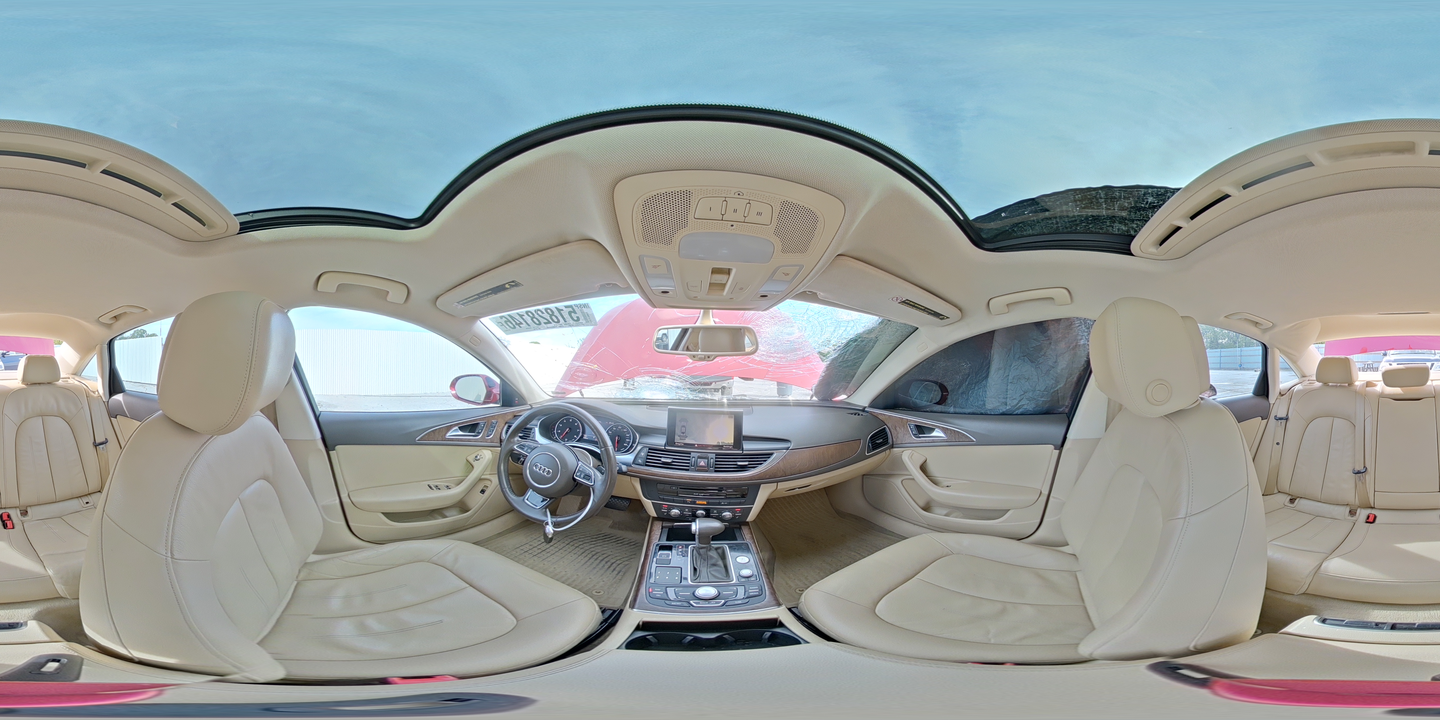 2012 Audi A6 Premium Plus Red vin: WAUDFAFC2CN157394