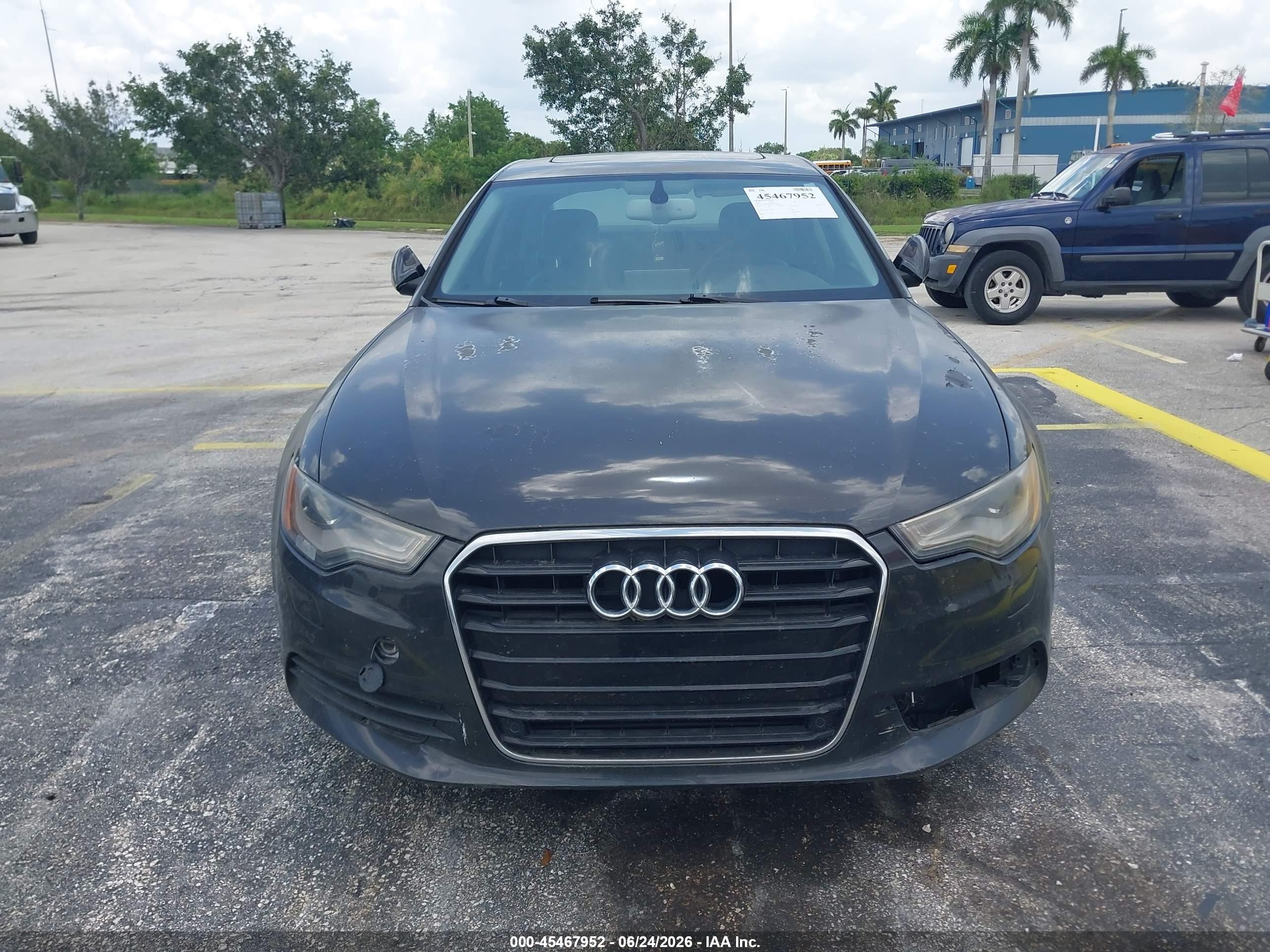 2013 Audi A6 2.0t Premium Gray vin: WAUDFAFC2DN051366