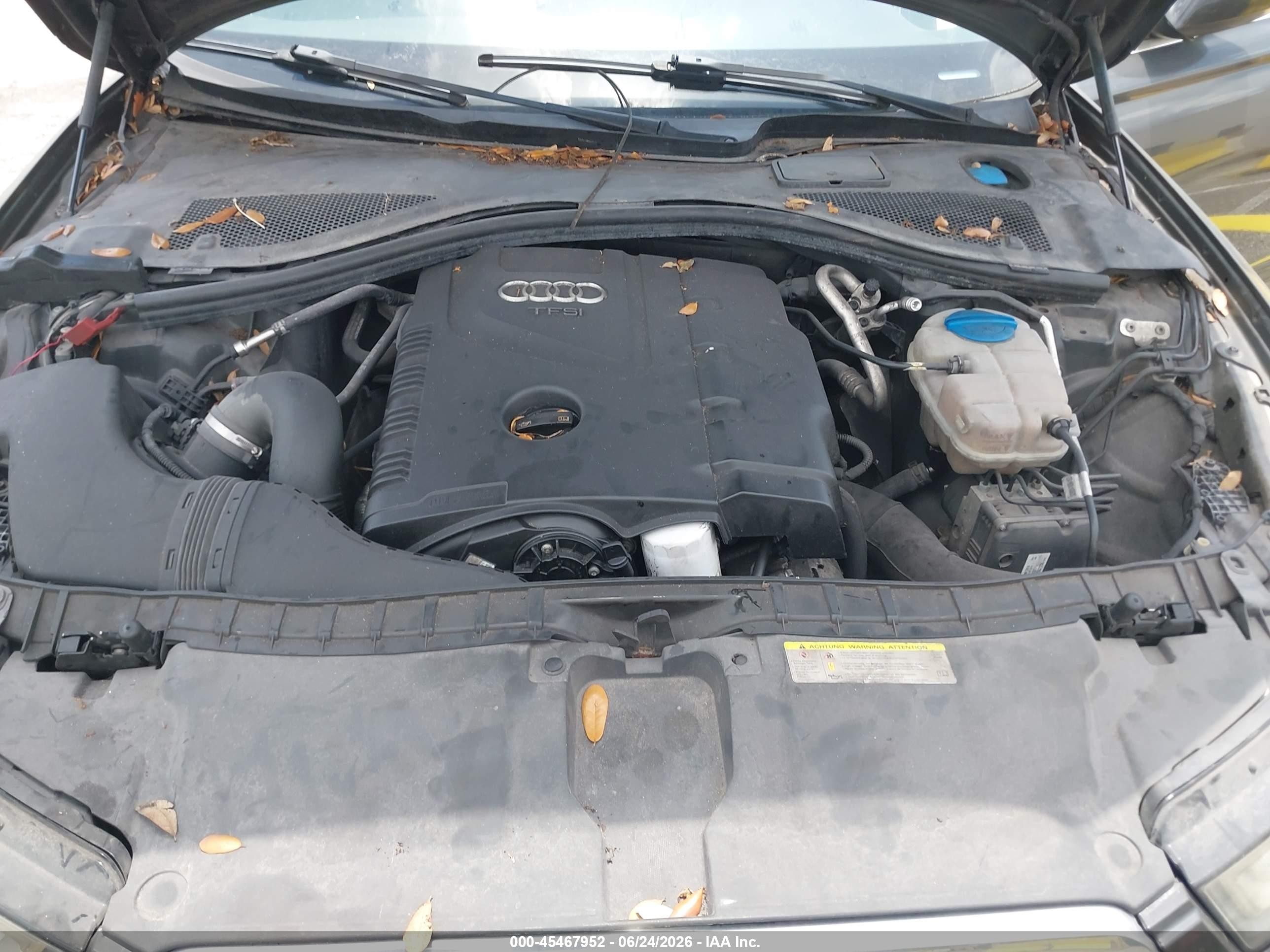 2013 Audi A6 2.0t Premium Gray vin: WAUDFAFC2DN051366