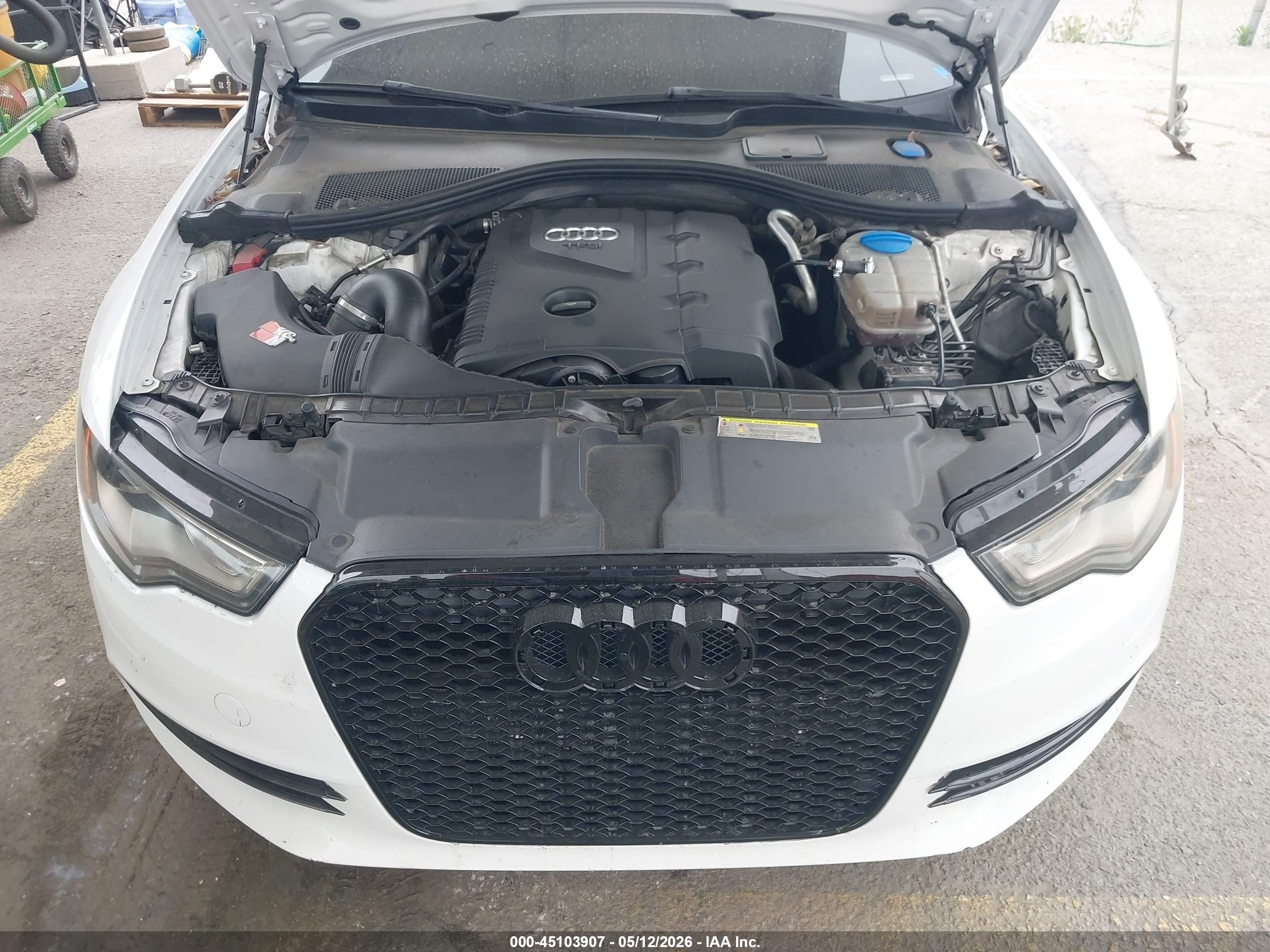 2013 Audi A6 2.0t Premium White vin: WAUDFAFC2DN152634