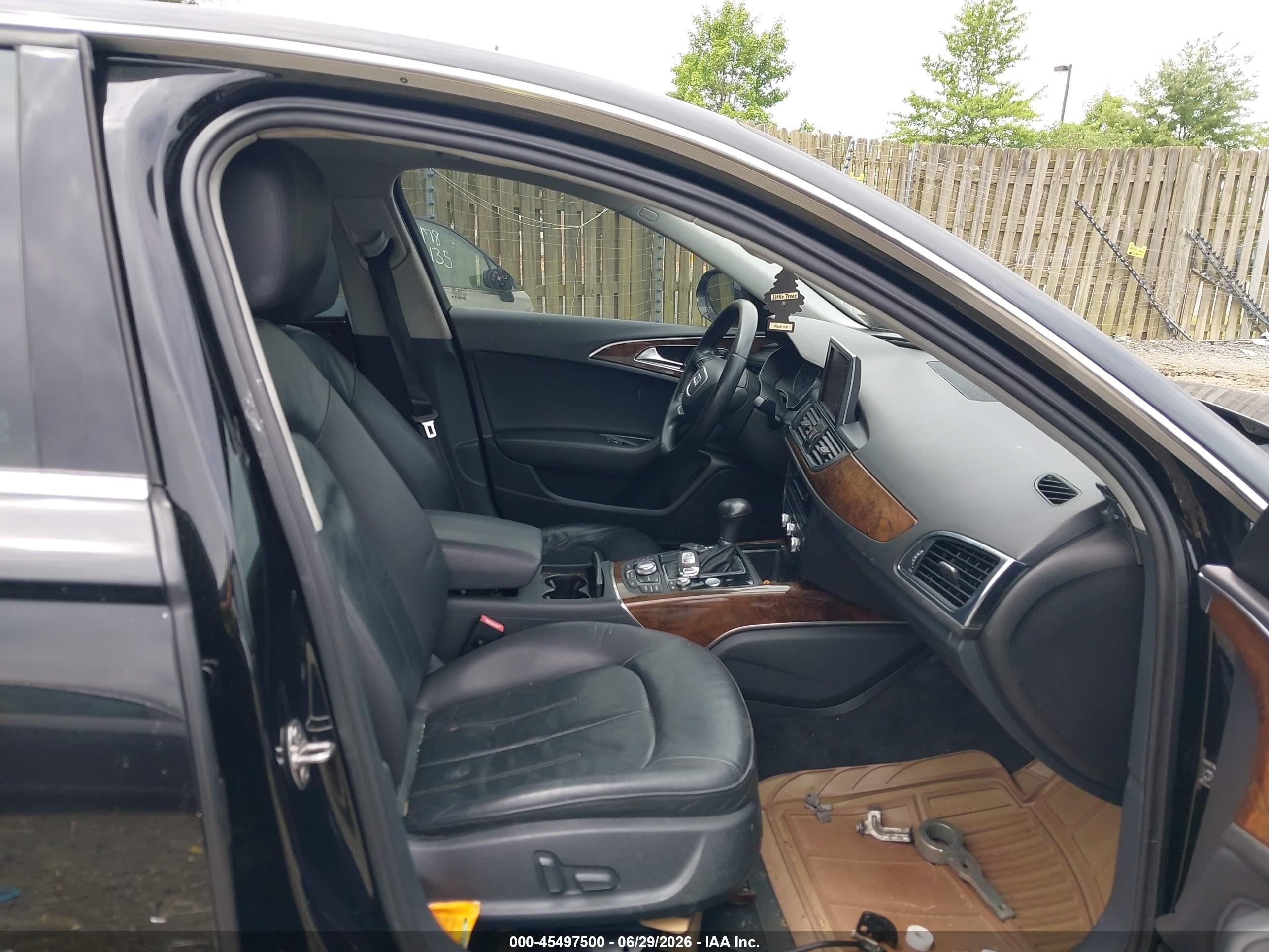 2012 Audi A6 2.0t Premium Plus Black vin: WAUDFAFC3CN119219