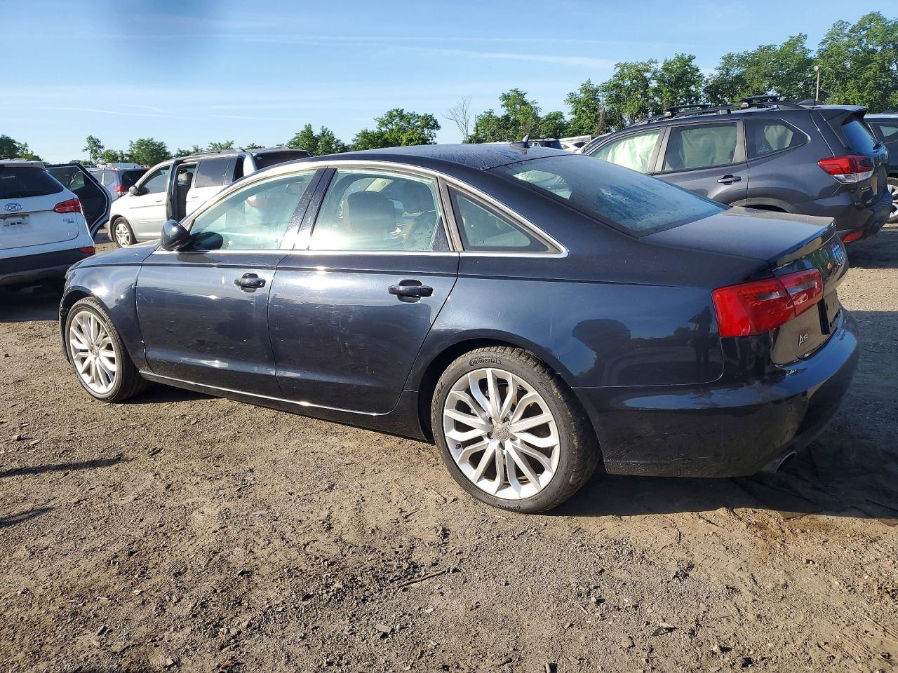 2014 Audi A6 Premium Plus Blue vin: WAUDFAFC3EN084961