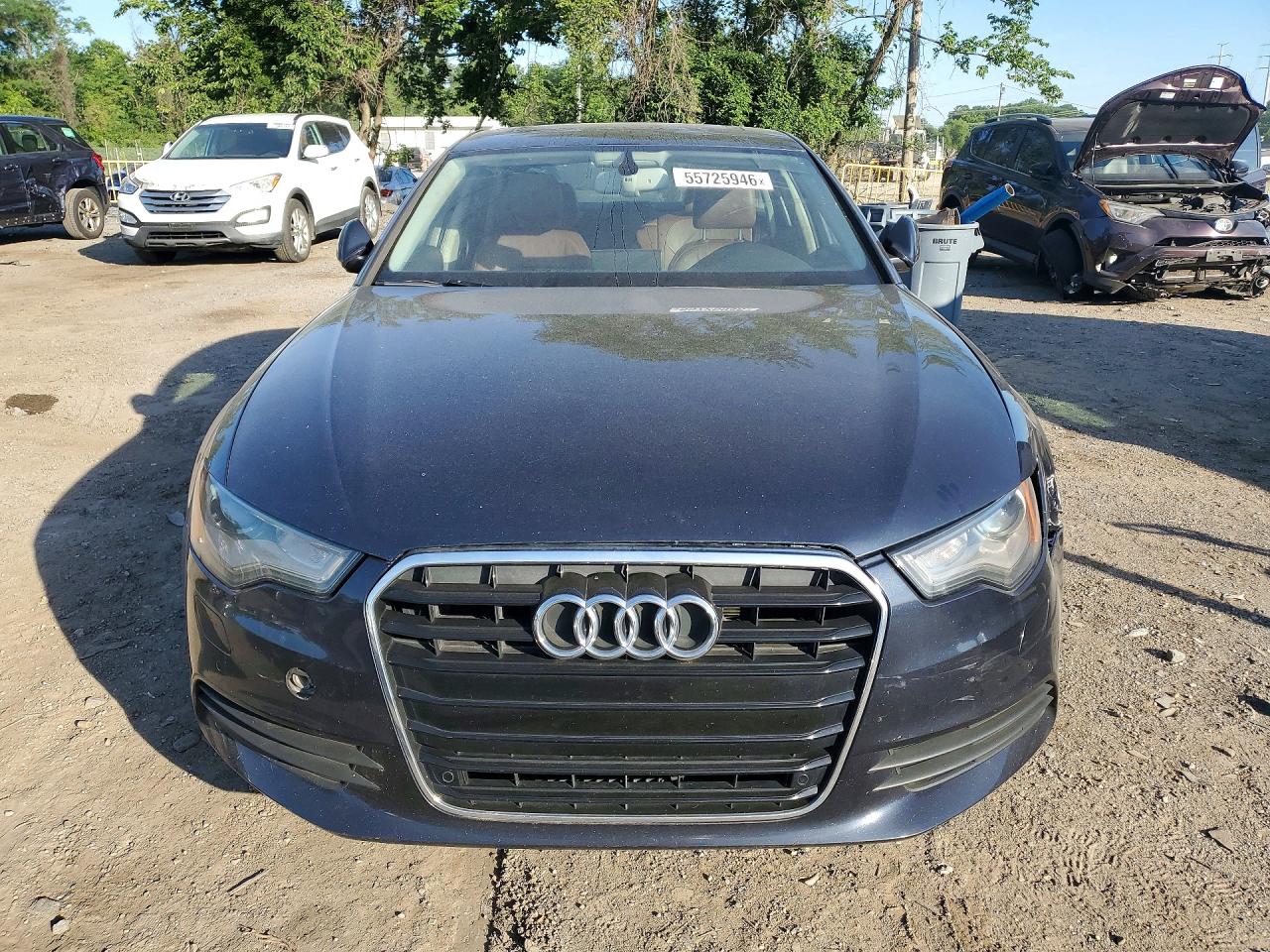 2014 Audi A6 Premium Plus Blue vin: WAUDFAFC3EN084961