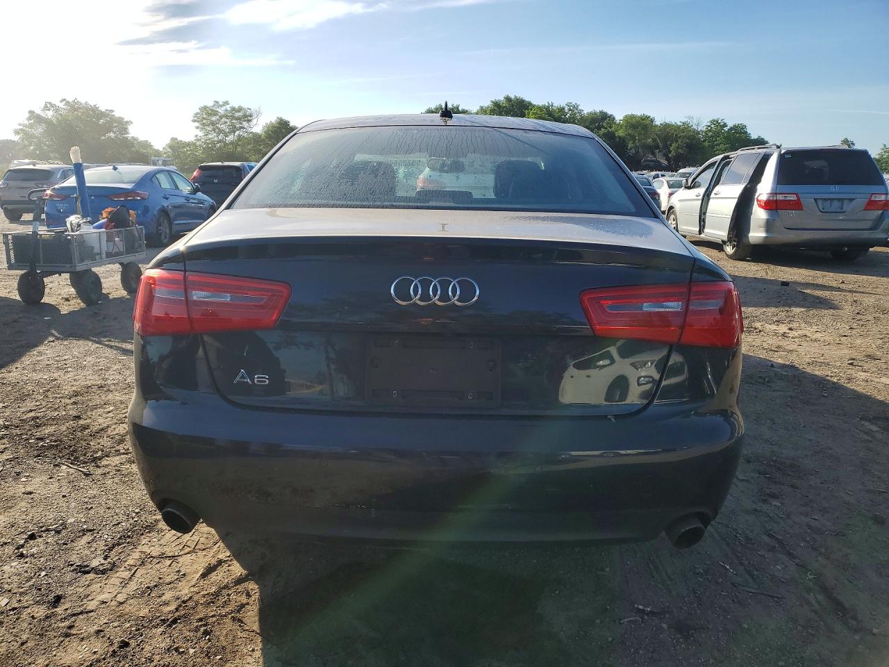 2014 Audi A6 Premium Plus Blue vin: WAUDFAFC3EN084961