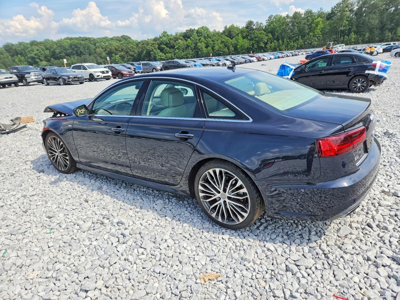 2016 Audi A6 Premium Plus Blue vin: WAUDFAFC3GN102278
