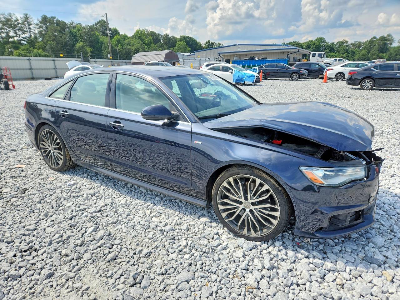 2016 Audi A6 Premium Plus Blue vin: WAUDFAFC3GN102278