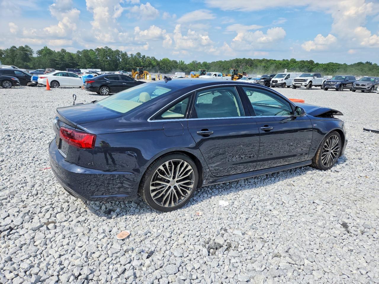 2016 Audi A6 Premium Plus Blue vin: WAUDFAFC3GN102278