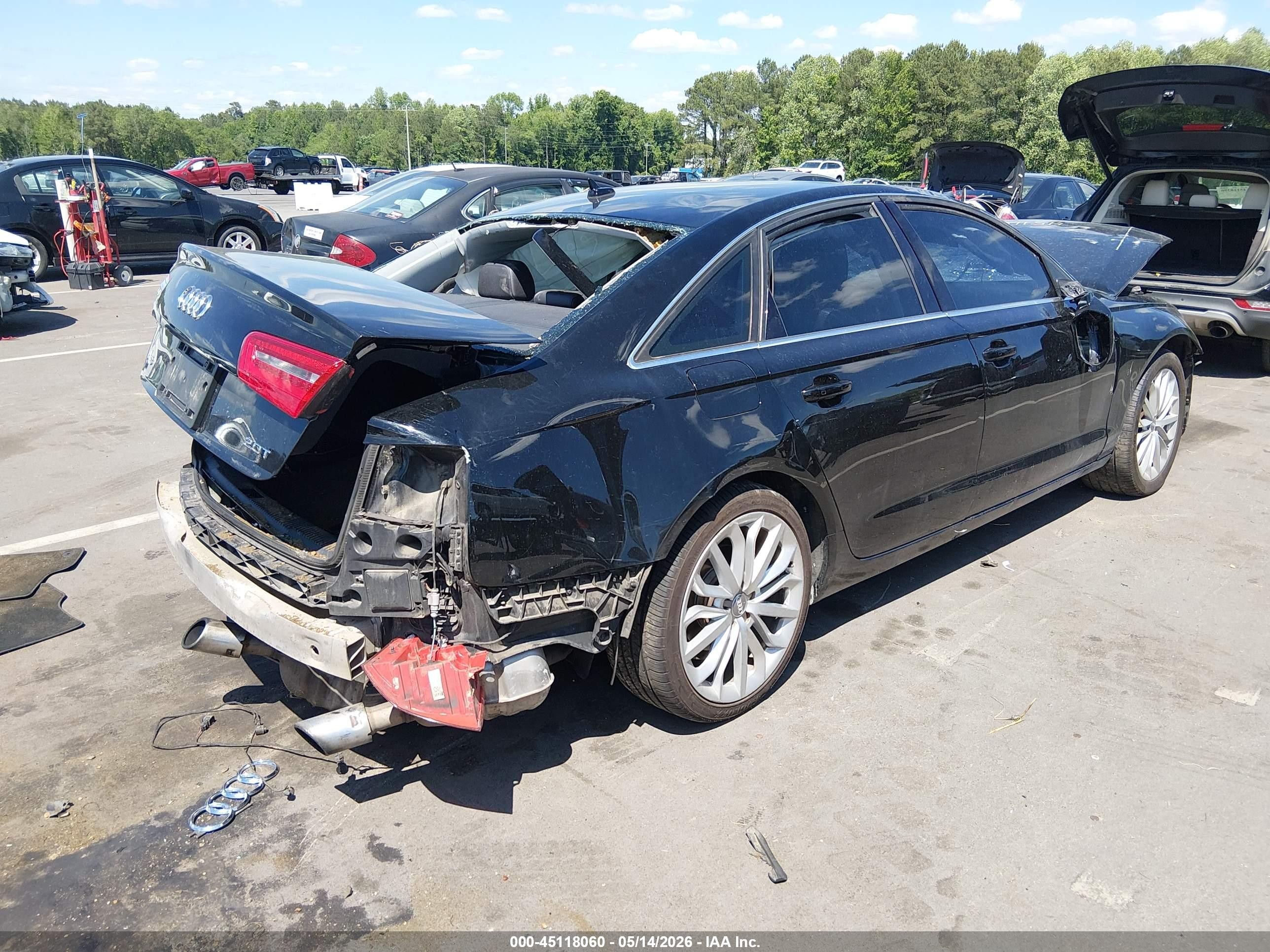 2012 Audi A6 2.0t Premium Black vin: WAUDFAFC4CN107564