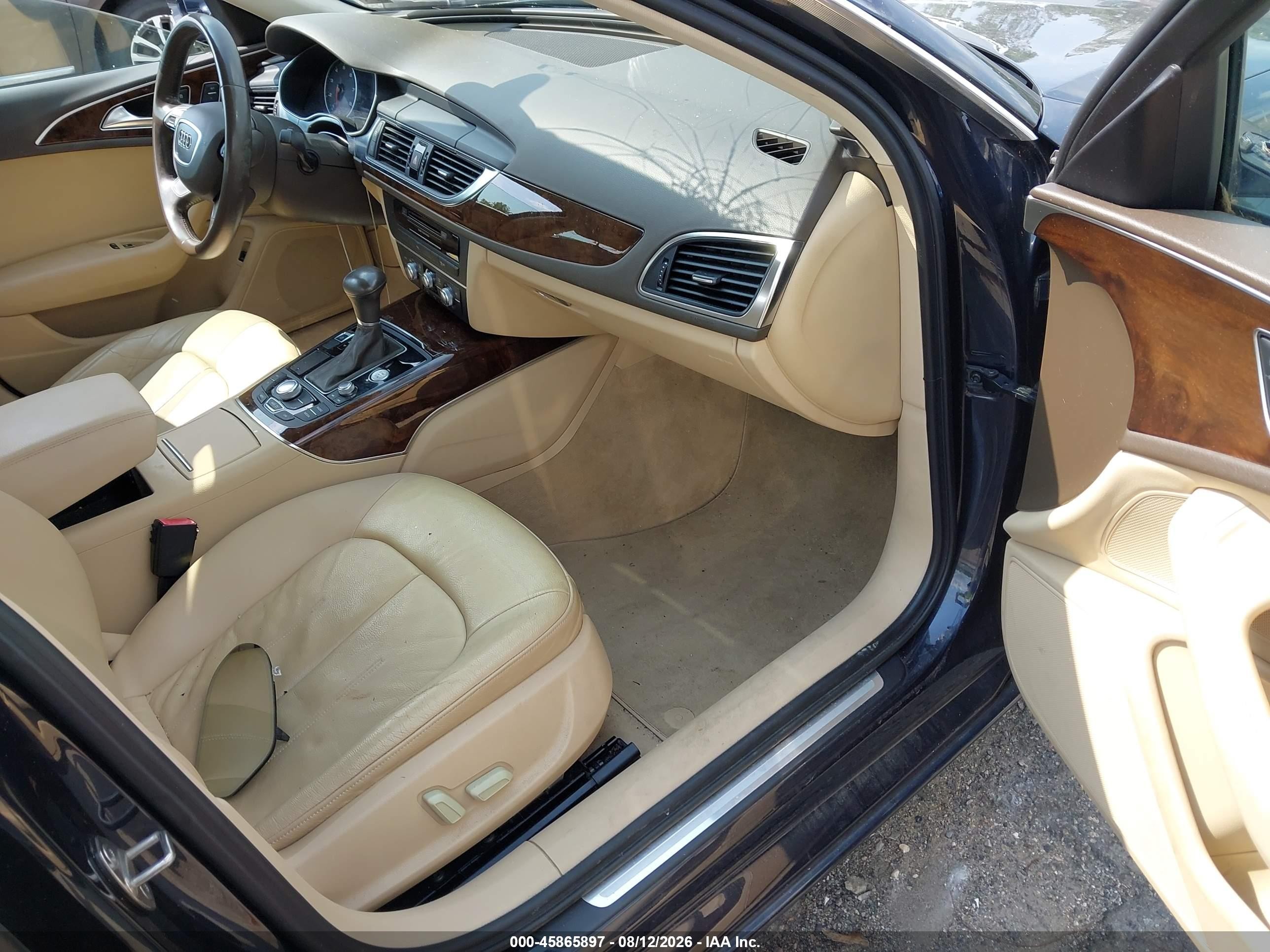 2012 Audi A6 2.0t Premium Plus Dark Blue vin: WAUDFAFC4CN168154
