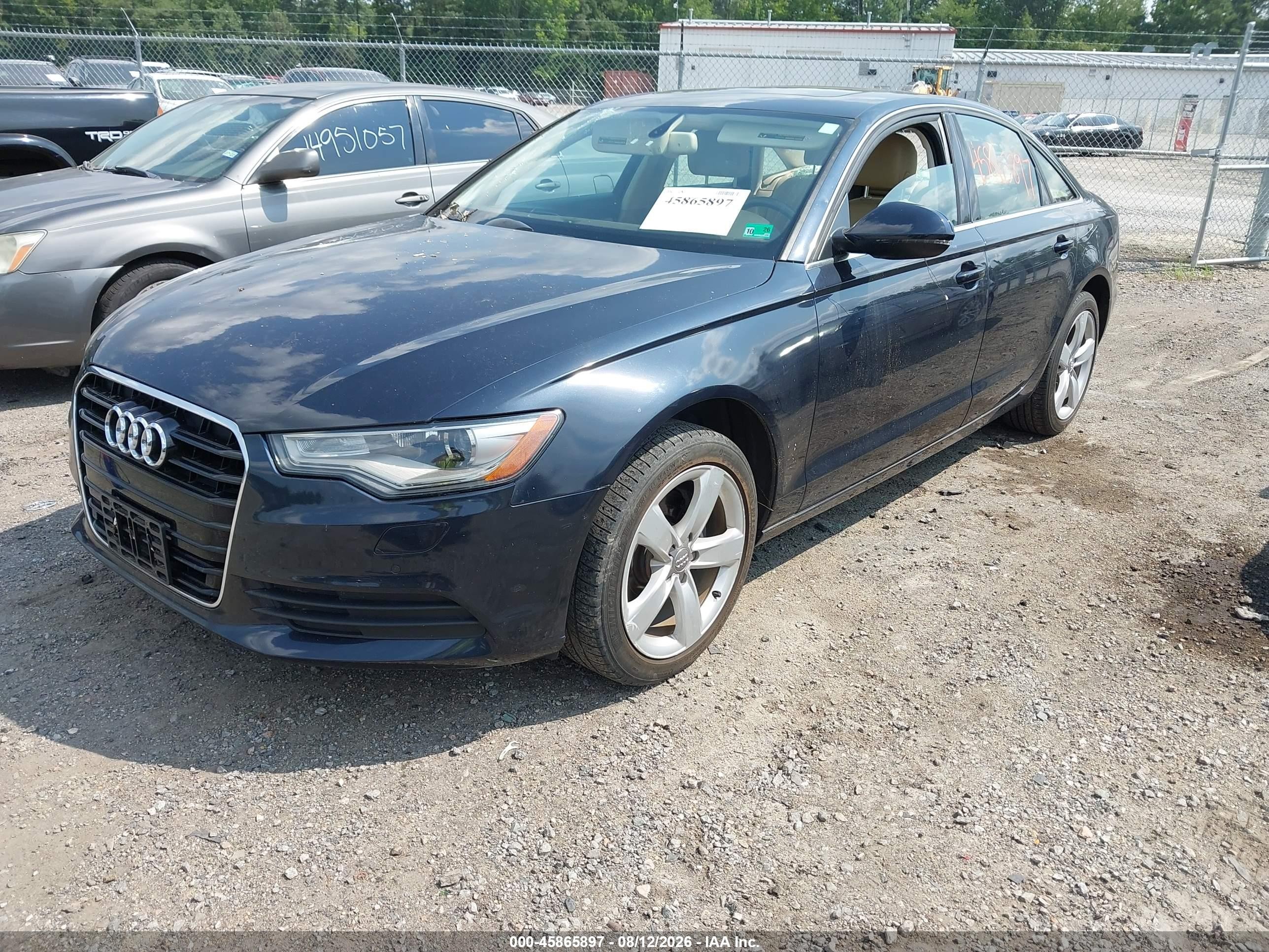 2012 Audi A6 2.0t Premium Plus Dark Blue vin: WAUDFAFC4CN168154